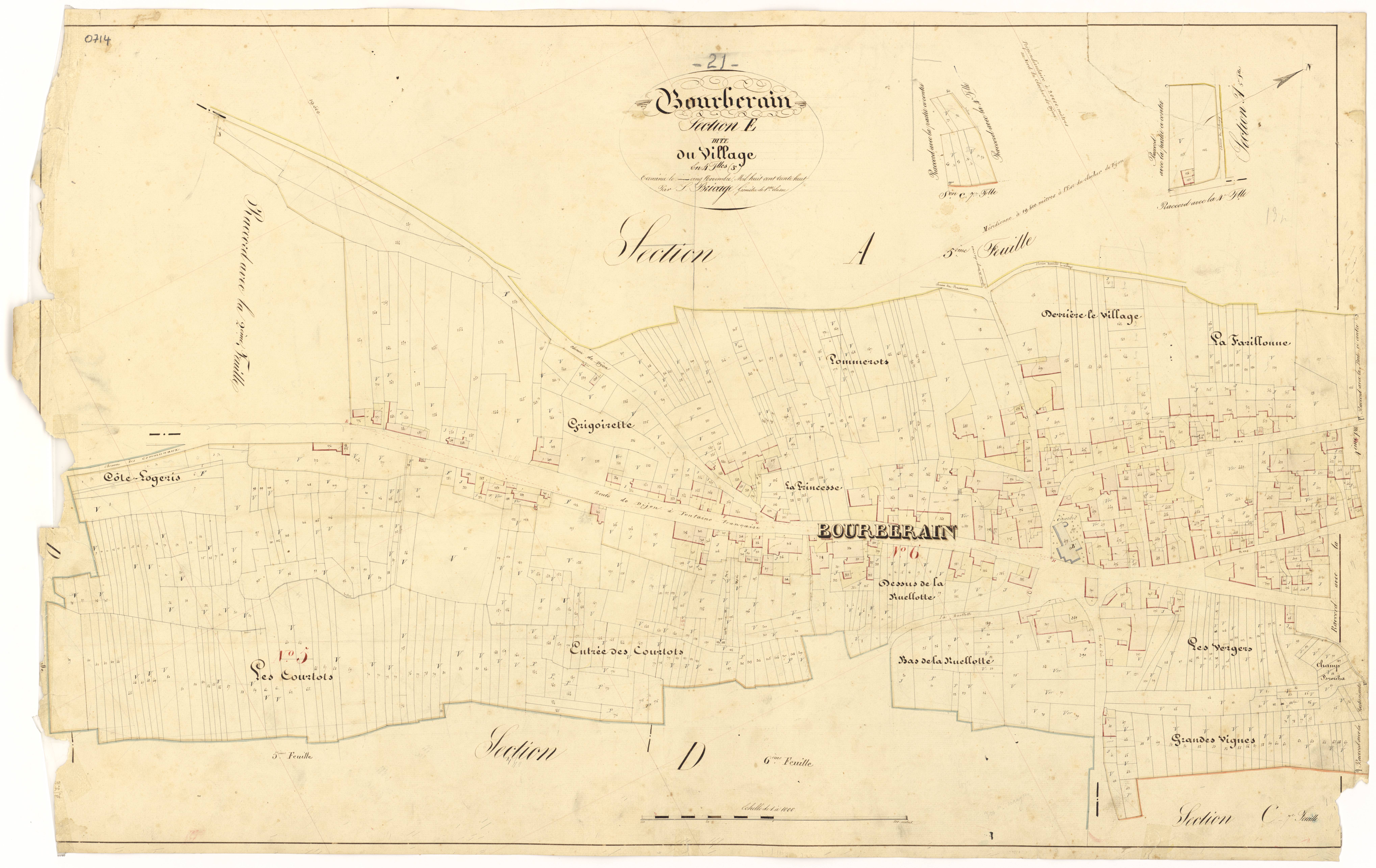 Bourberain - Section E3 - 3 P PLAN 97/39