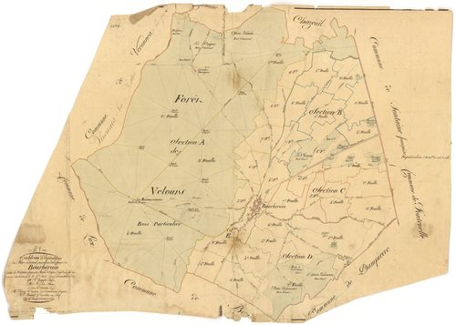 Bourberain - Tableau d'assemblage - 3 P PLAN 97/1