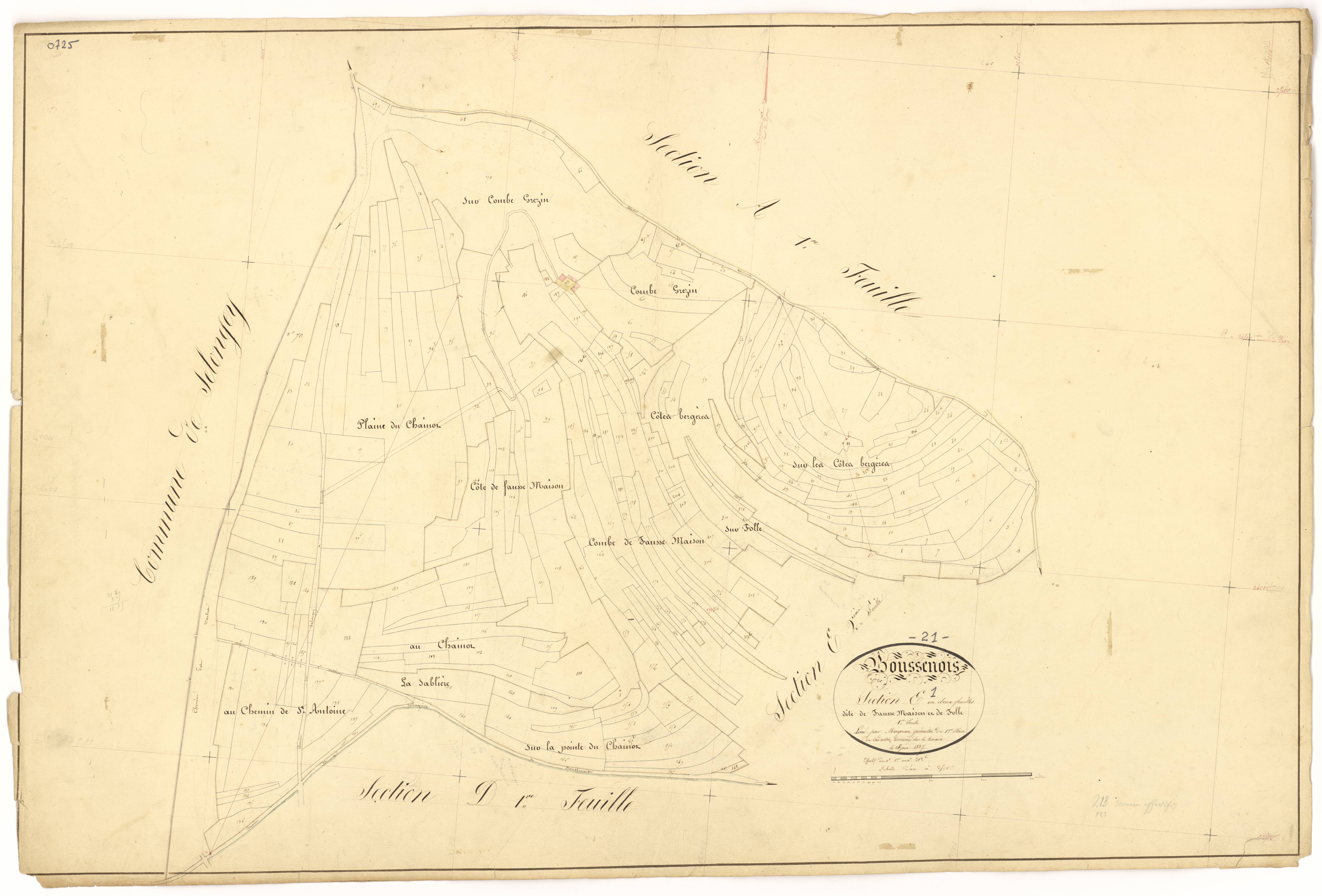 Boussenois - Section E1 - 3 P PLAN 99/10