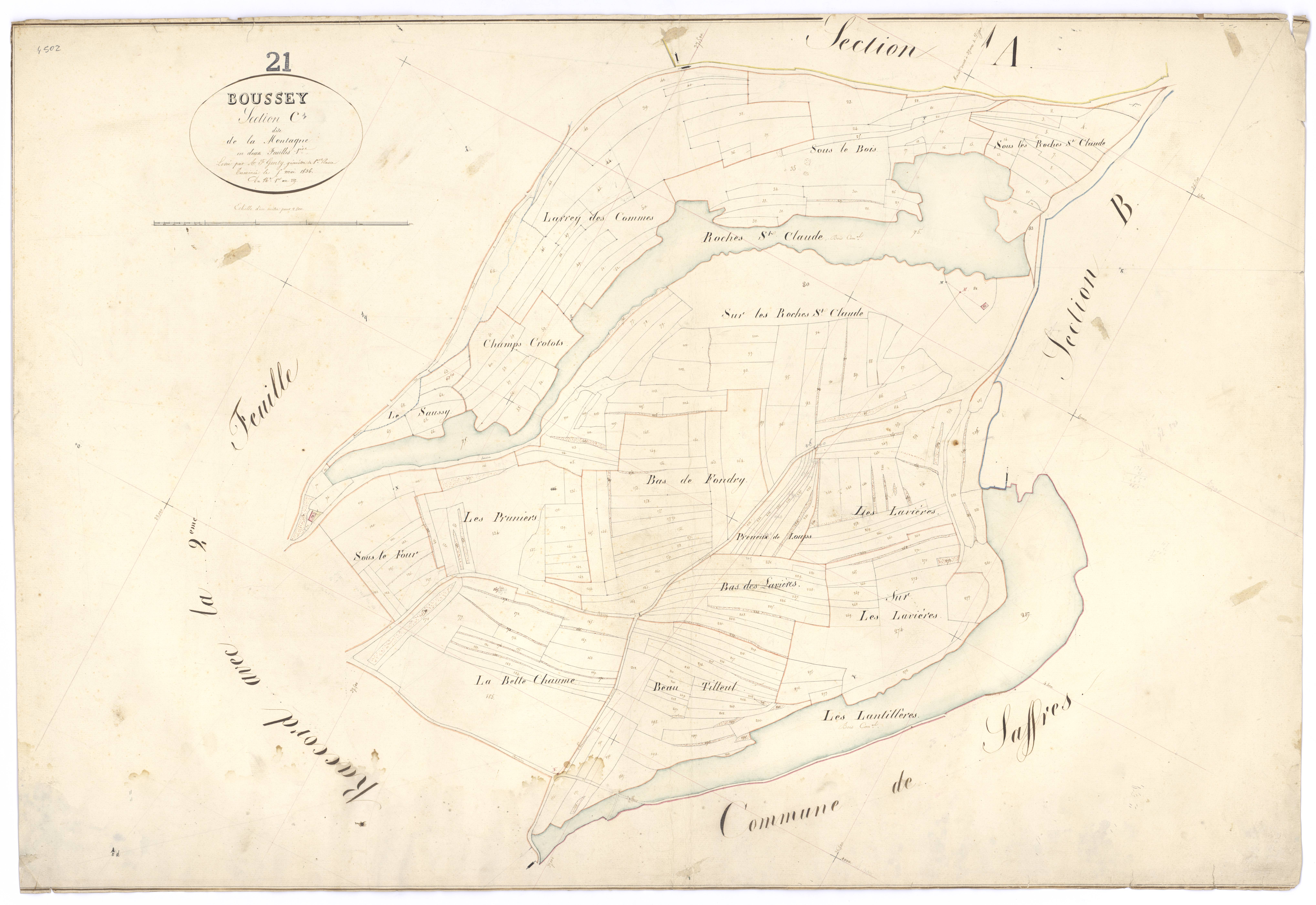 Boussey - Section C1 - 3 P PLAN 100/4