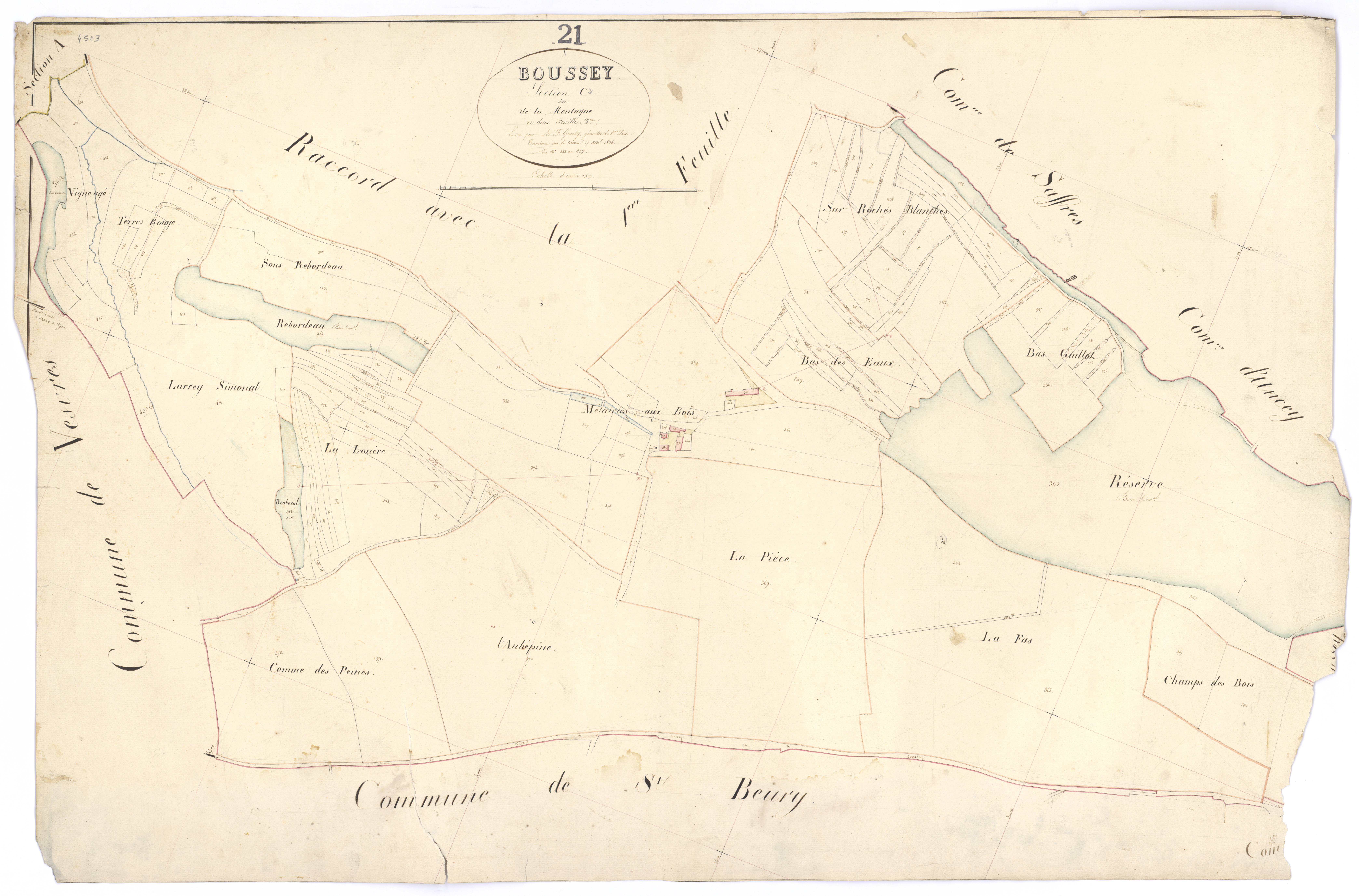 Boussey - Section C2 - 3 P PLAN 100/5