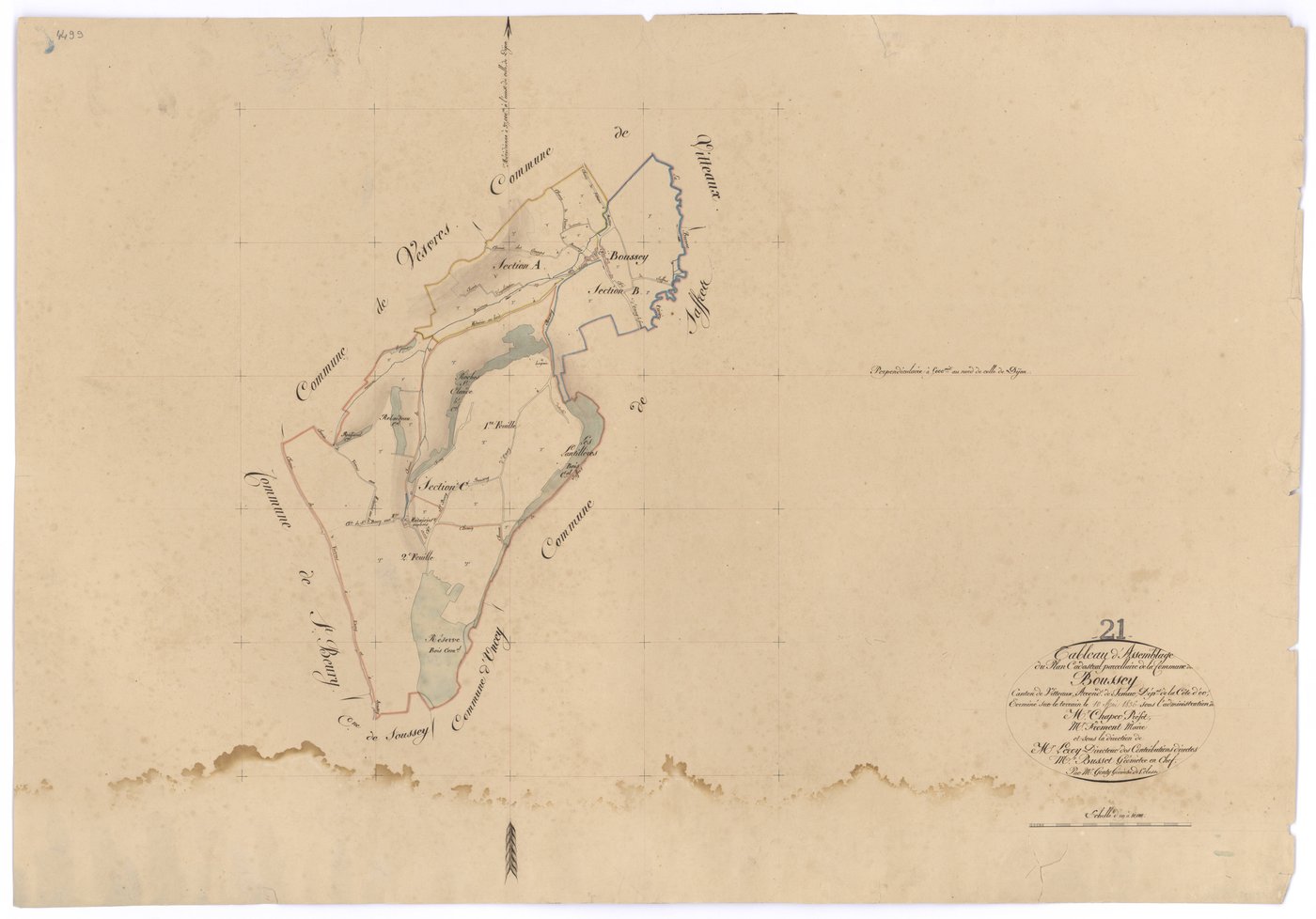 Boussey - Tableau d'assemblage - 3 P PLAN 100/1