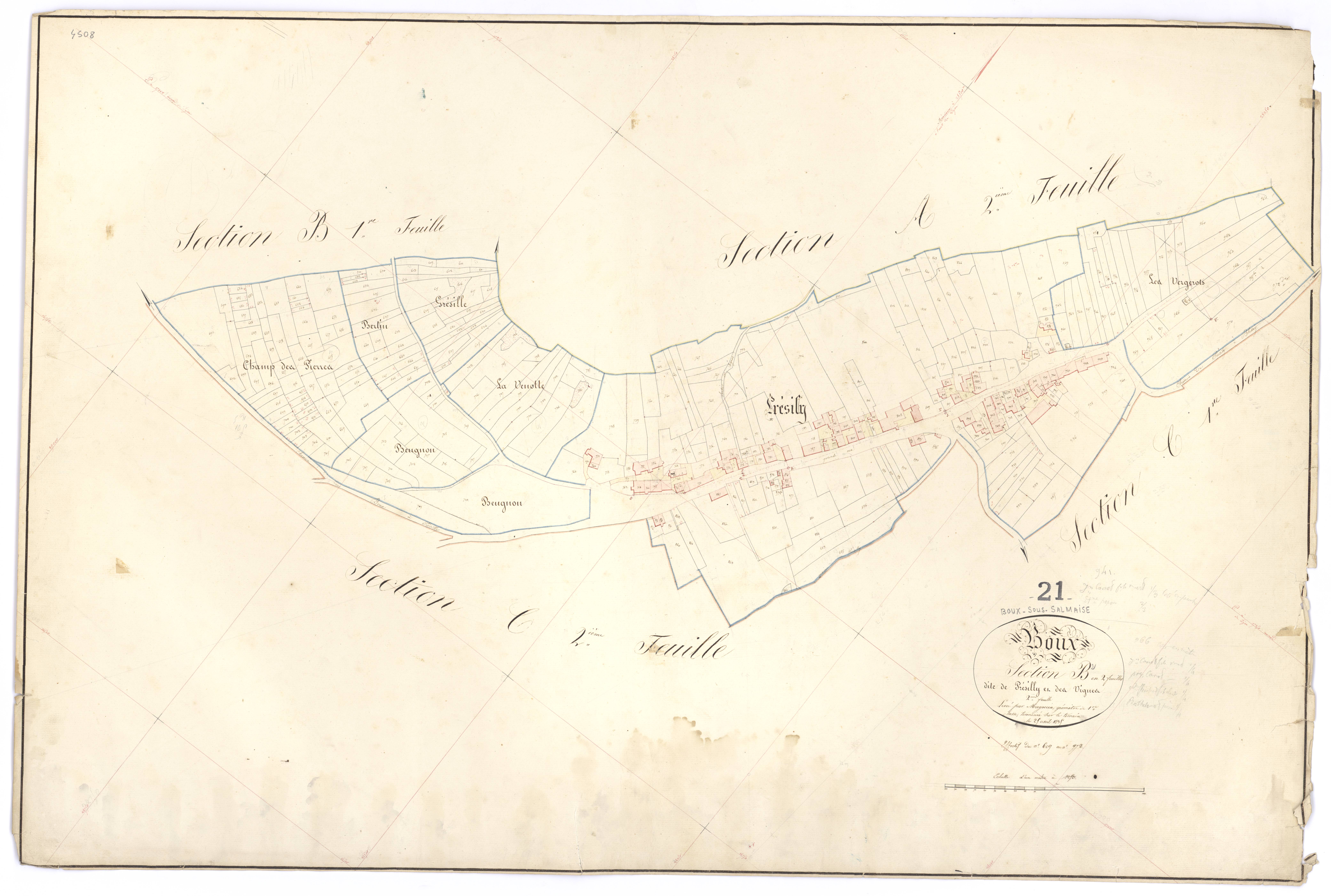 Boux-sous-Salmaise - Section B2 - 3 P PLAN 101/5