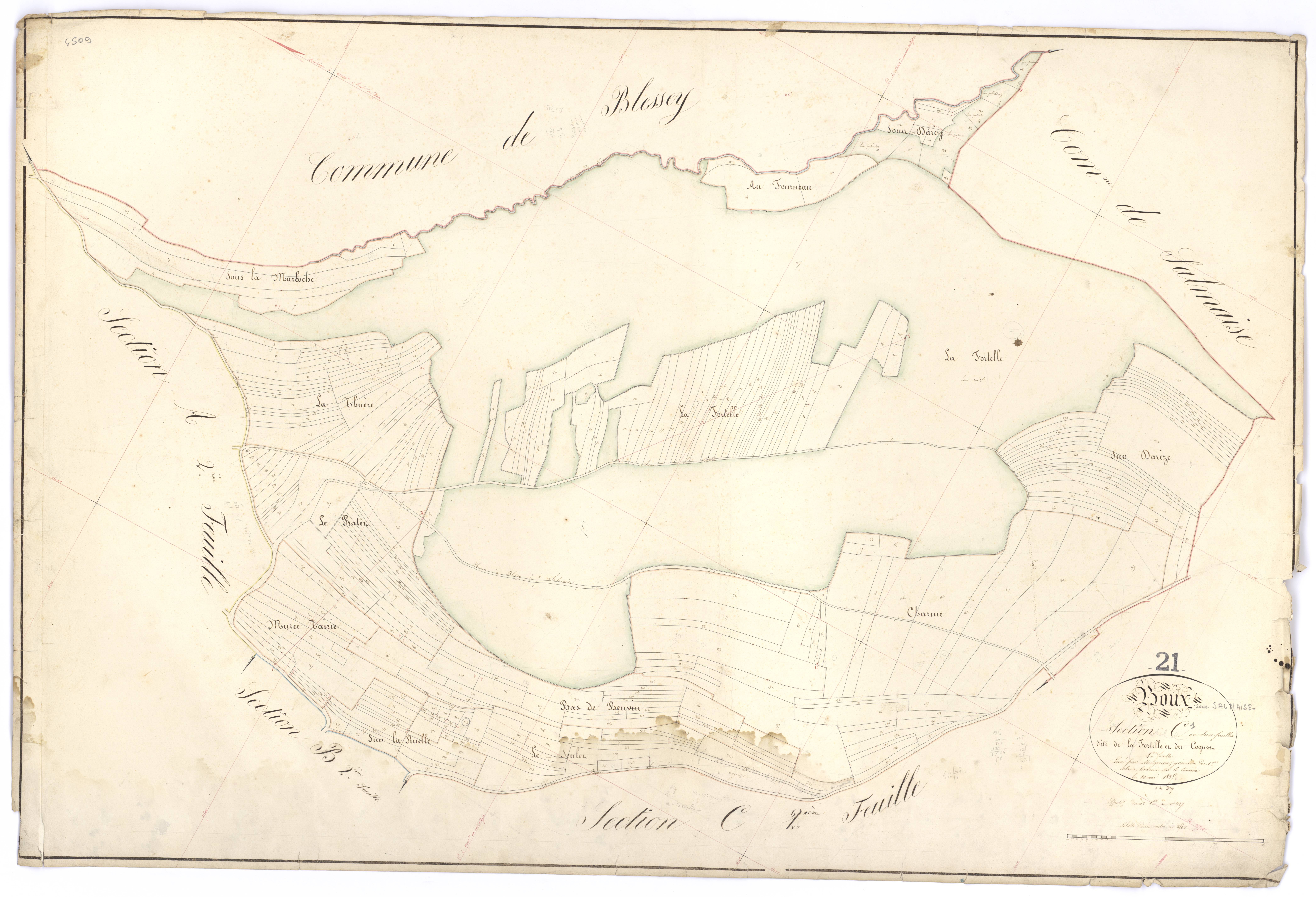 Boux-sous-Salmaise - Section C1 - 3 P PLAN 101/6