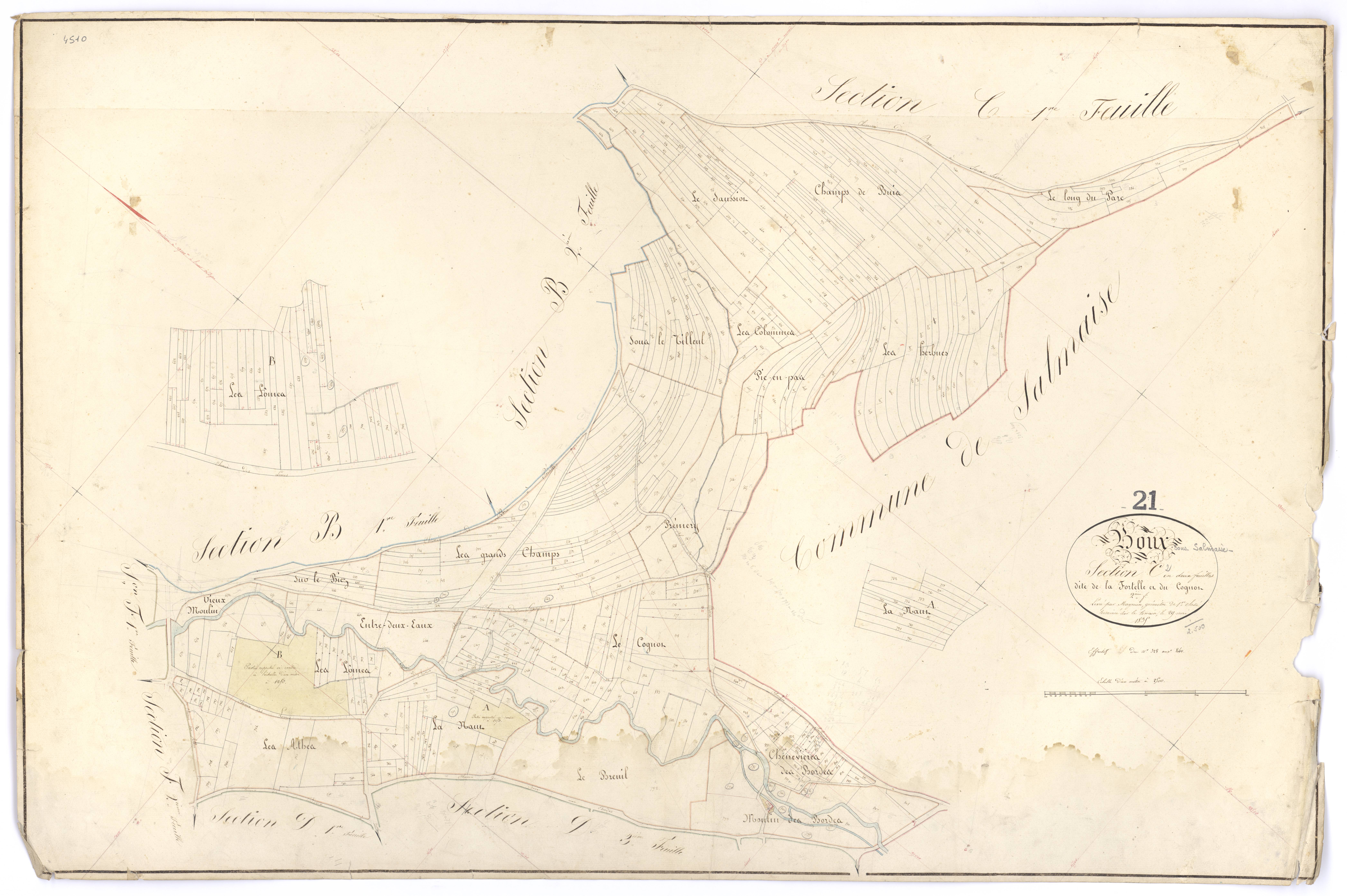 Boux-sous-Salmaise - Section C2 - 3 P PLAN 101/7