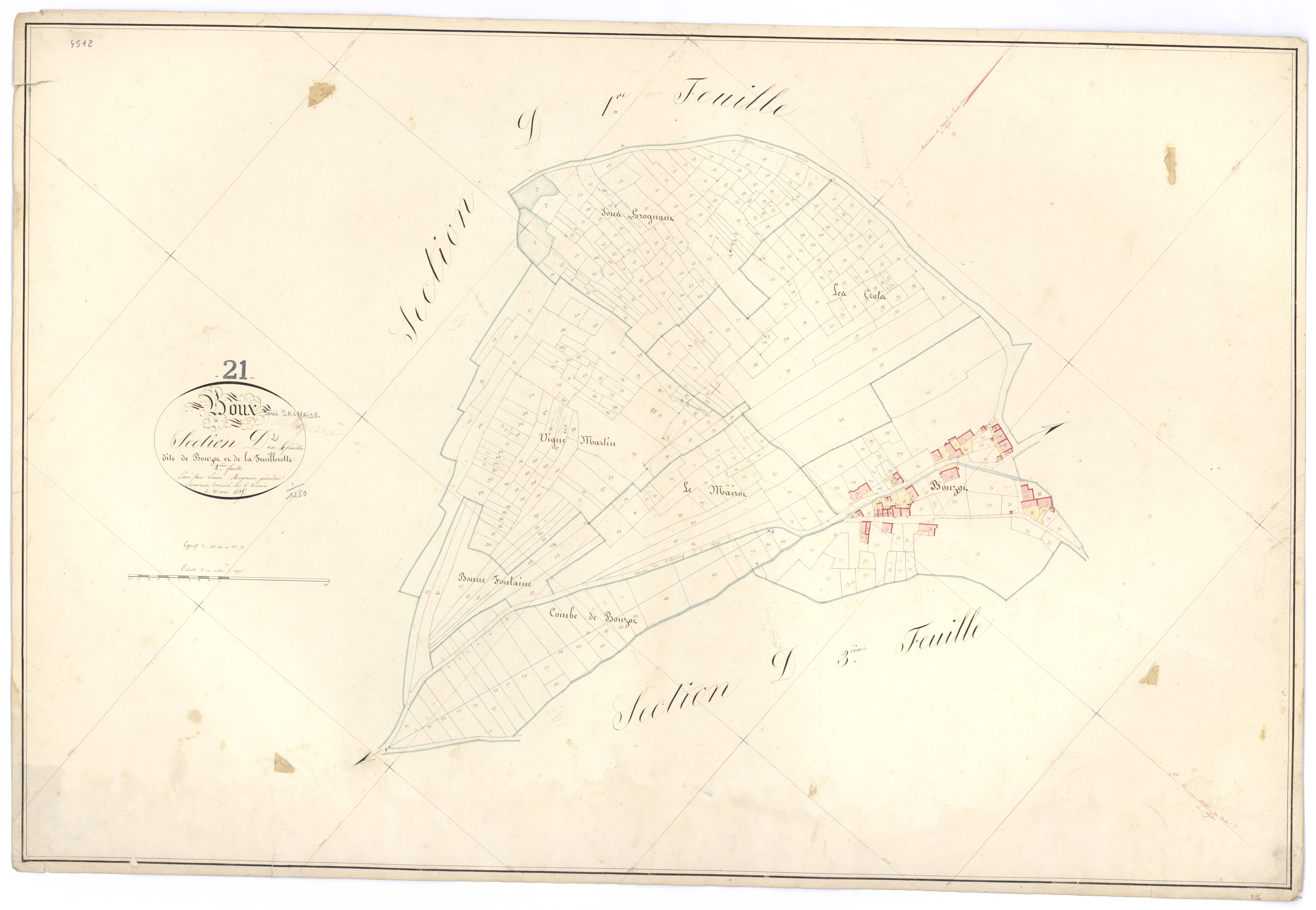 Boux-sous-Salmaise - Section D2 - 3 P PLAN 101/9