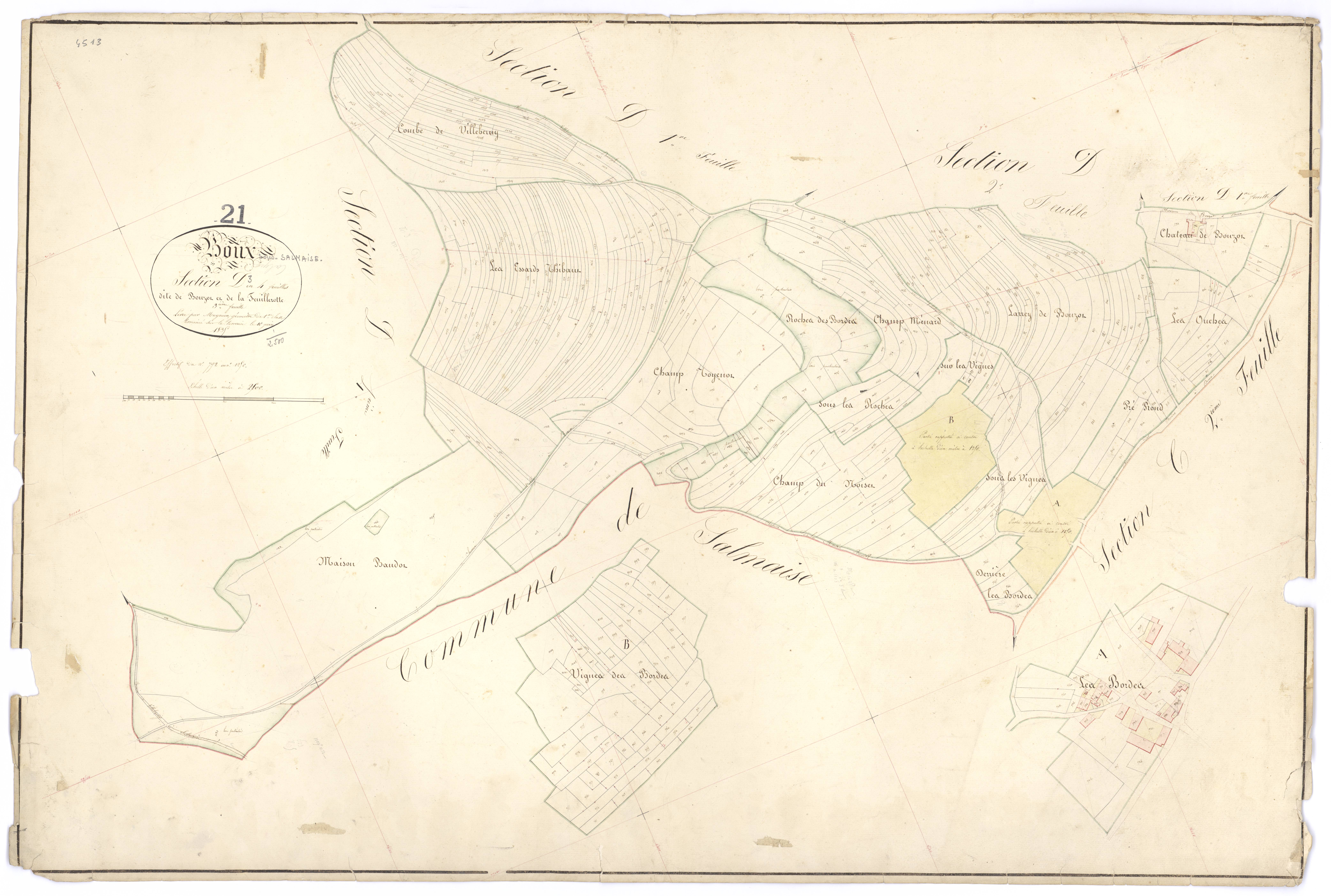 Boux-sous-Salmaise - Section D3 - 3 P PLAN 101/10