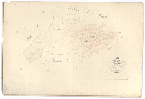 Boux-sous-Salmaise - Section F2 - 3 P PLAN 101/14