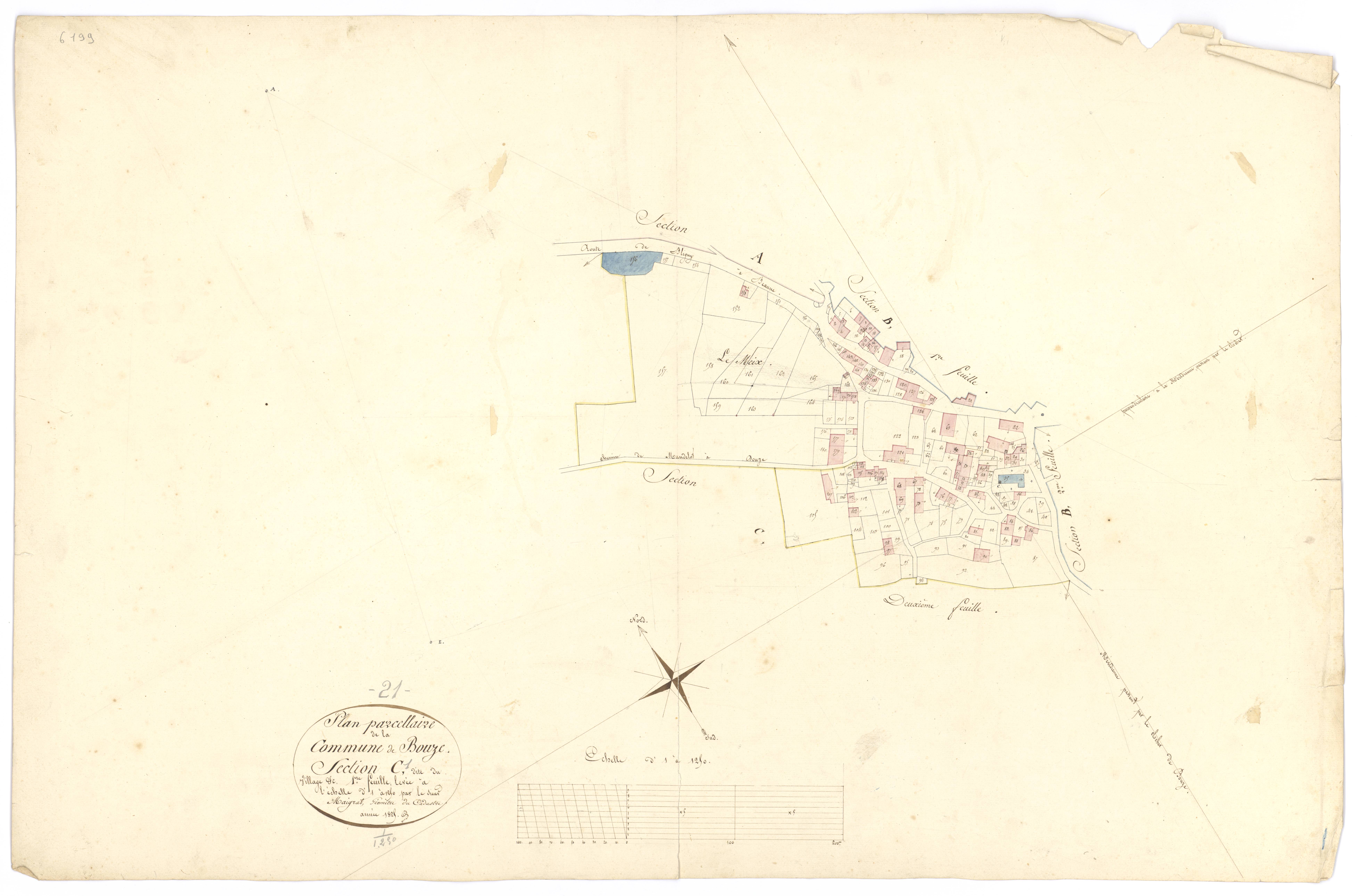Bouze-lès-Beaune - Section C1 - 3 P PLAN 102/5