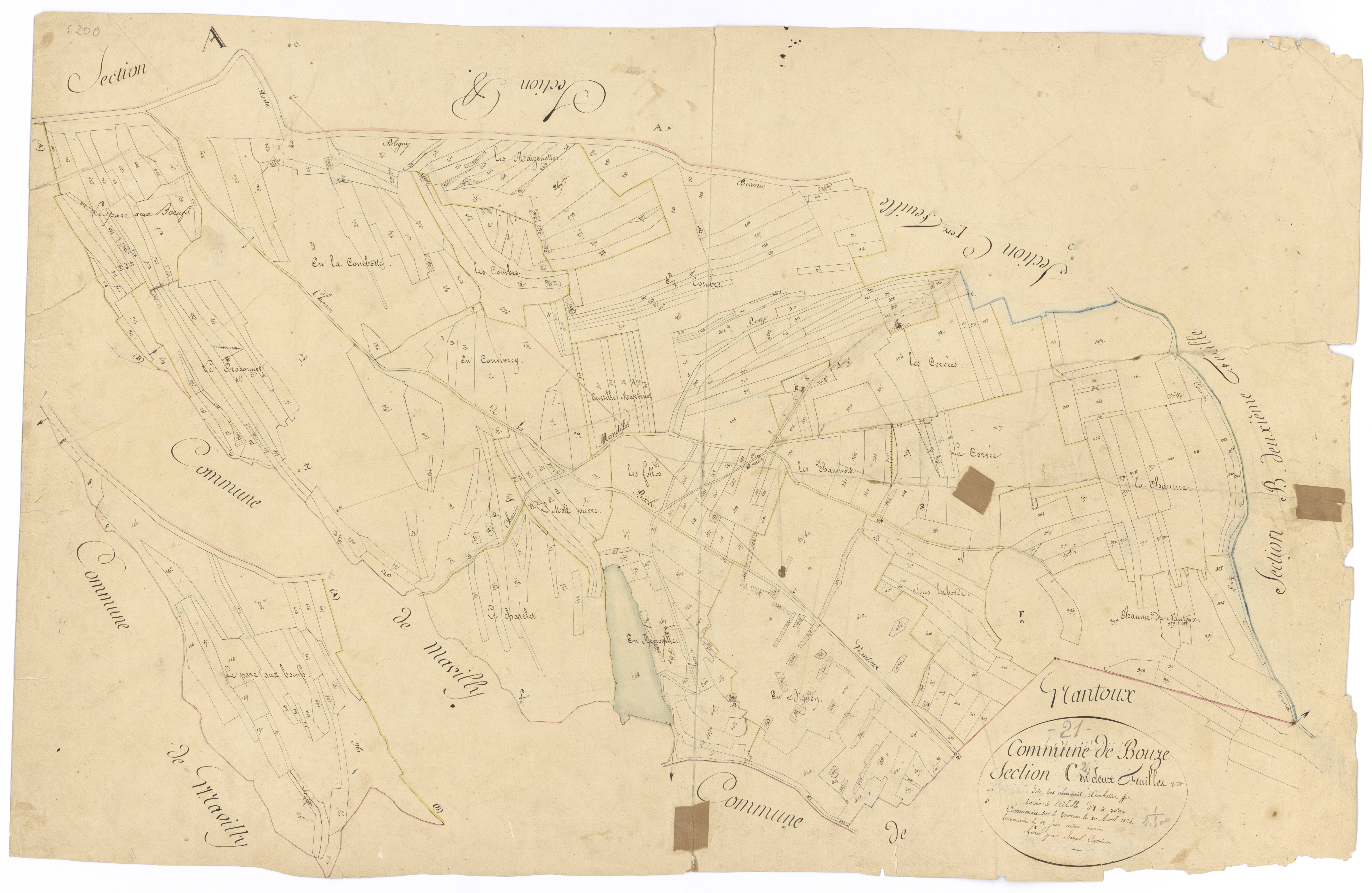 Bouze-lès-Beaune - Section C2 - 3 P PLAN 102/6