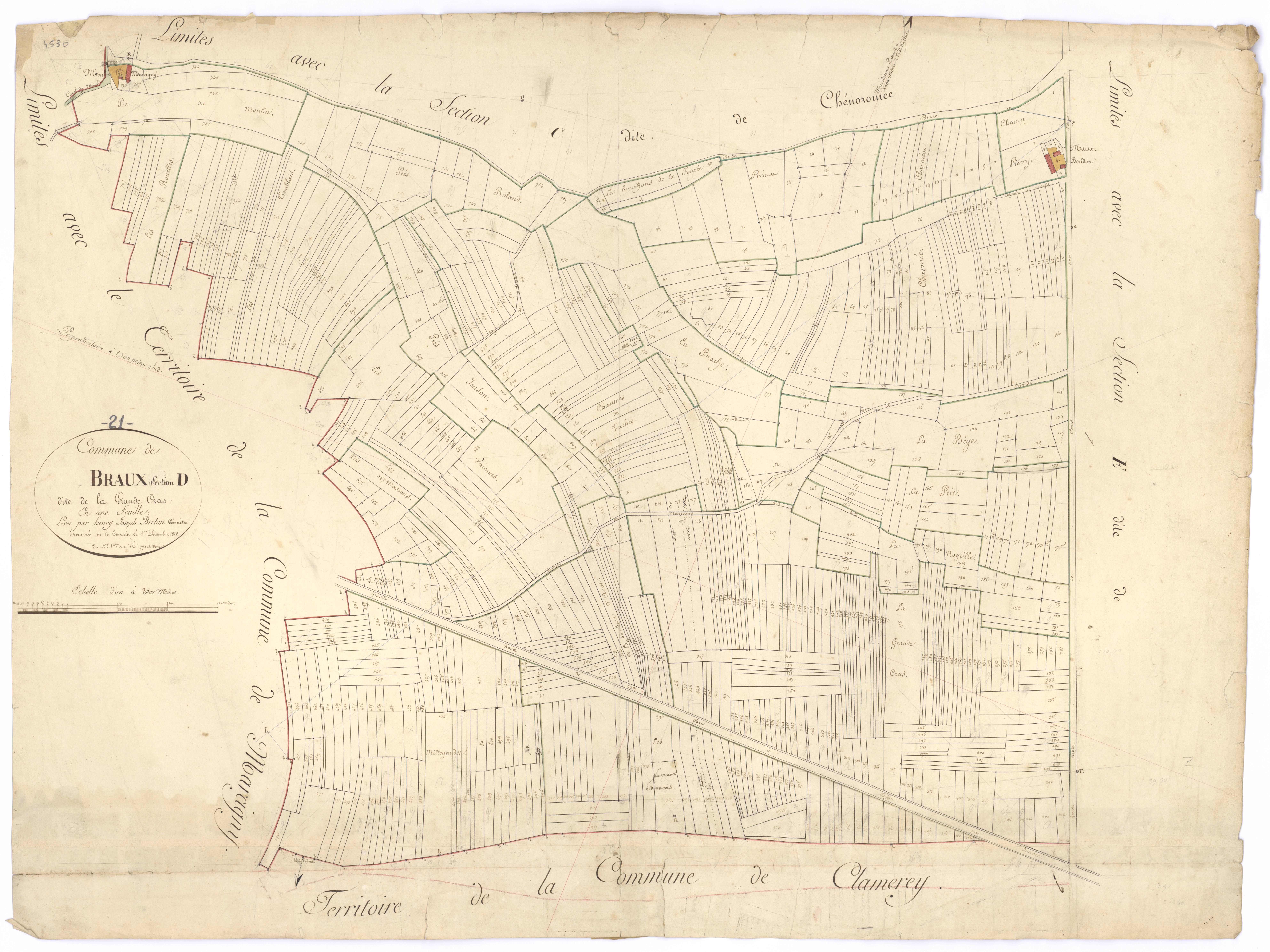 Braux - Section D - 3 P PLAN 104/5