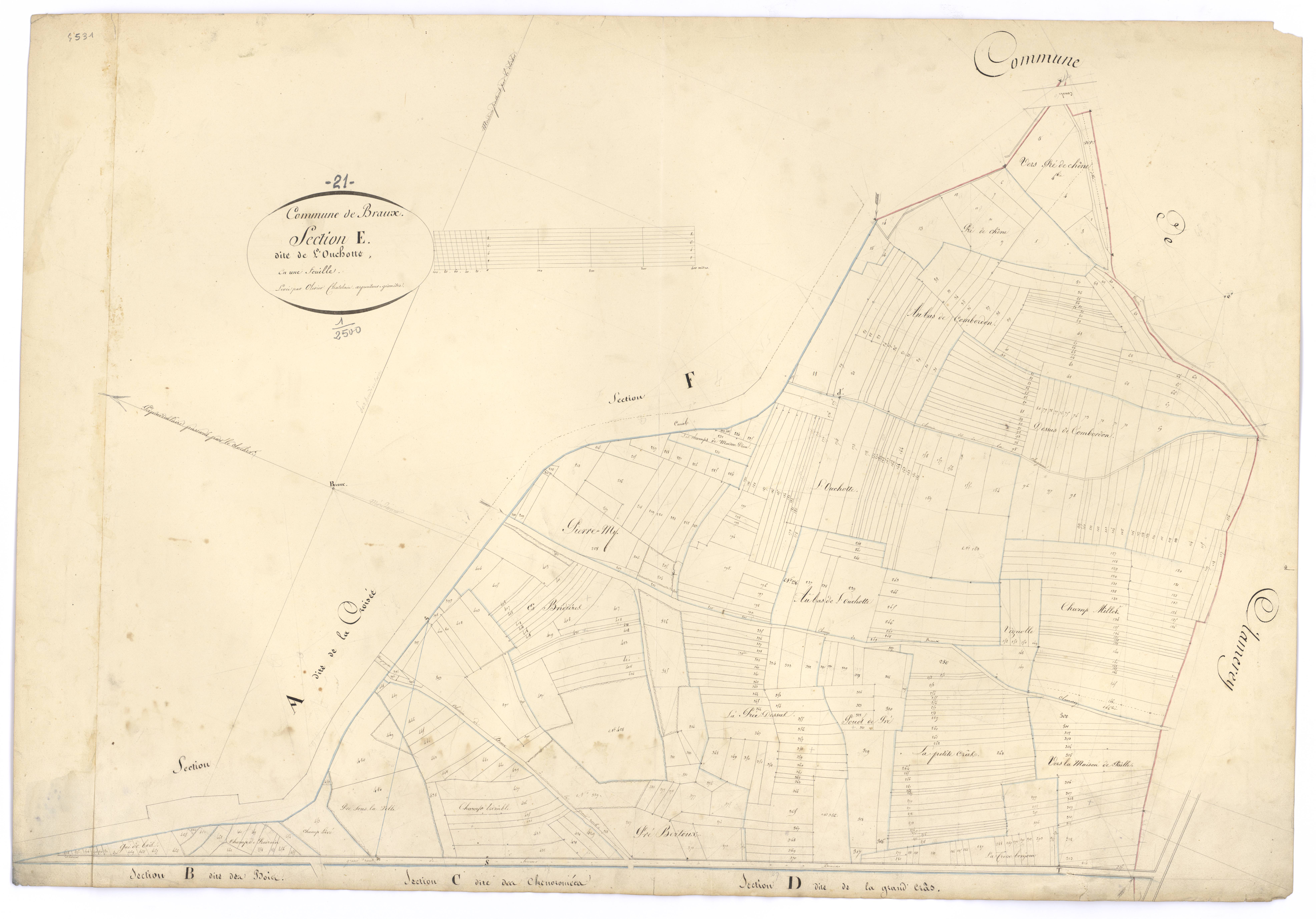 Braux - Section E - 3 P PLAN 104/6
