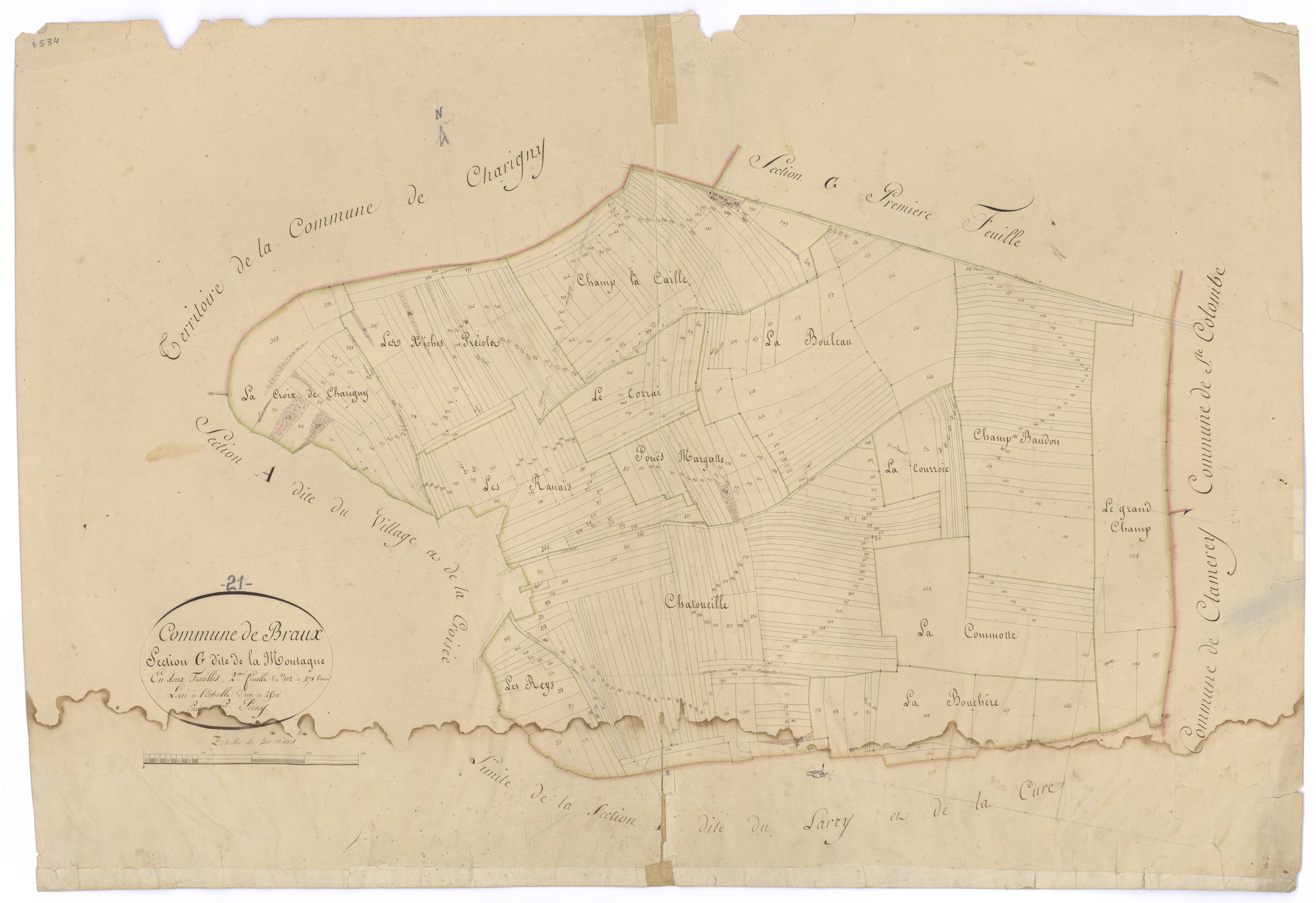 Braux - Section G2 - 3 P PLAN 104/9