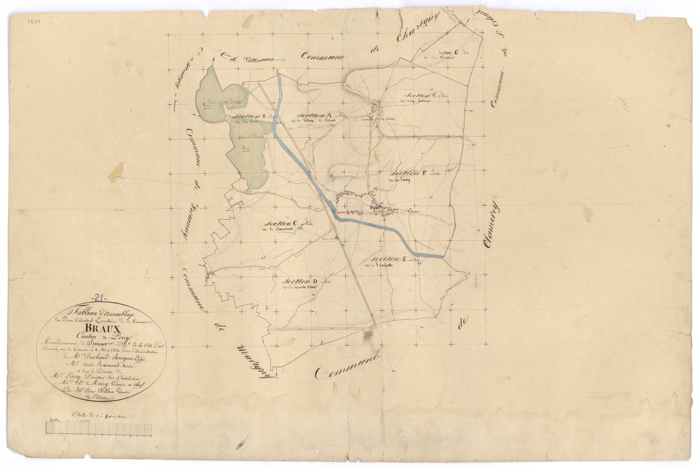 Braux - Tableau d'assemblage - 3 P PLAN 104/1