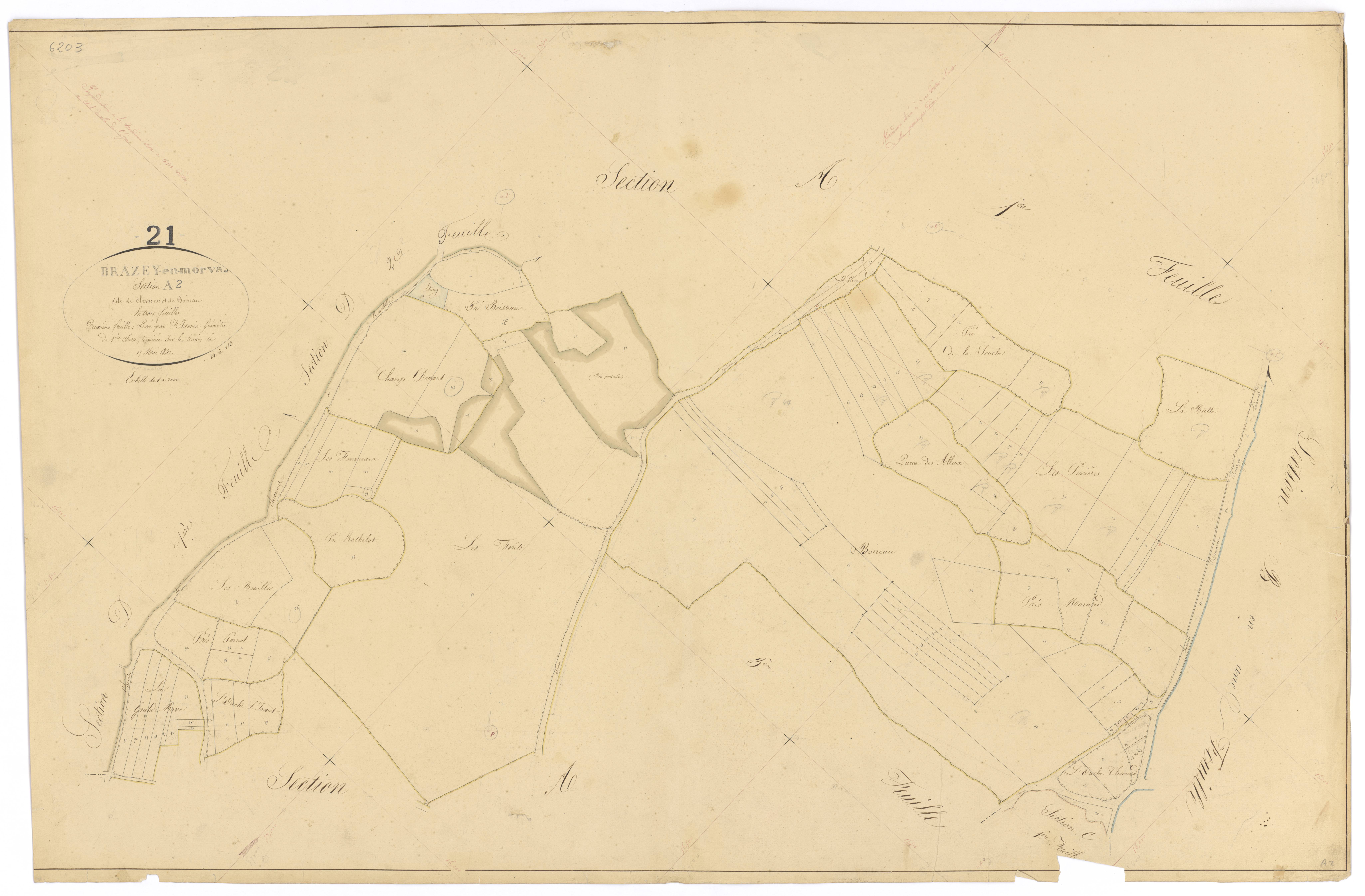 Brazey-en-Morvan - Section A2 - 3 P PLAN 105/3