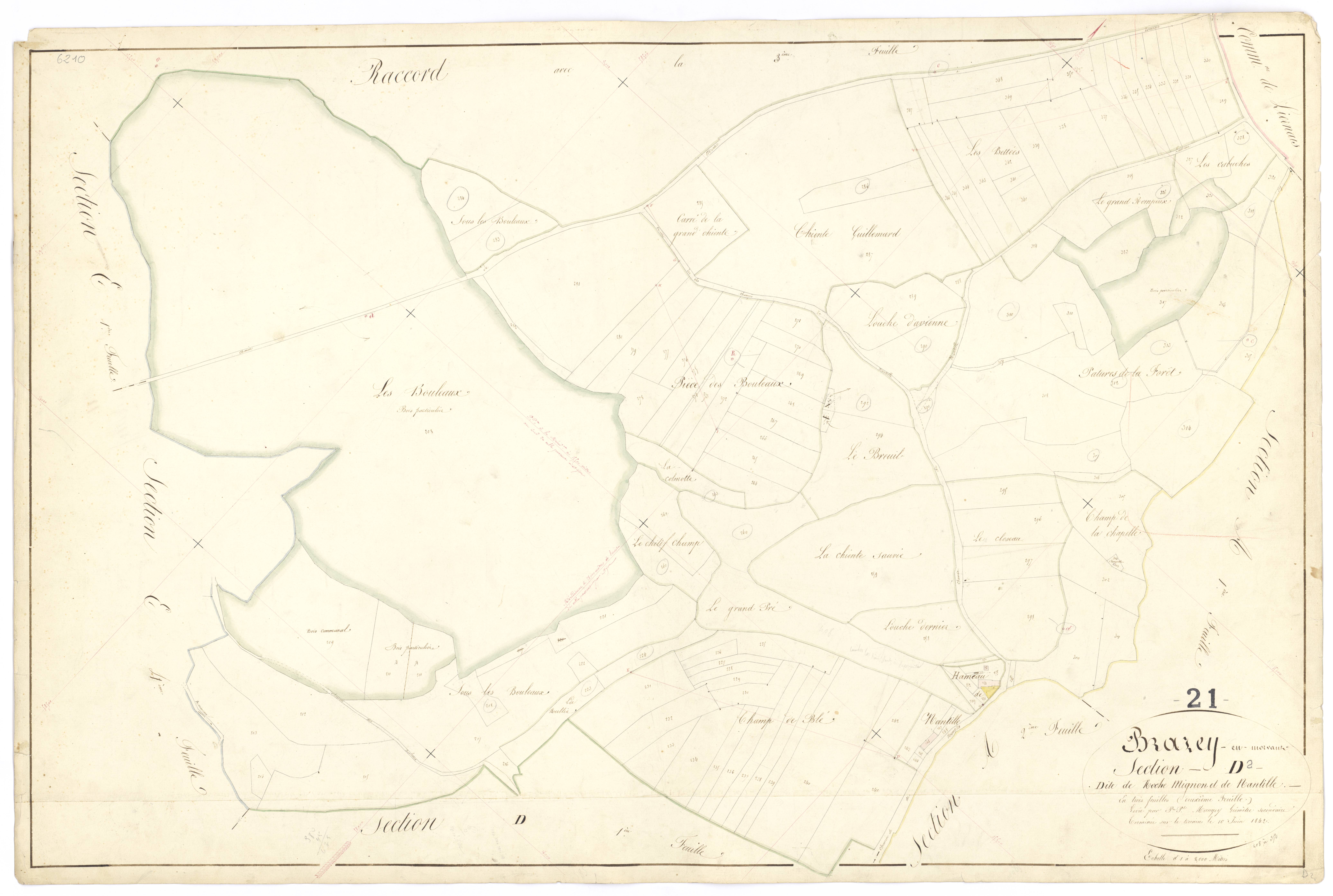 Brazey-en-Morvan - Section D2 - 3 P PLAN 105/10