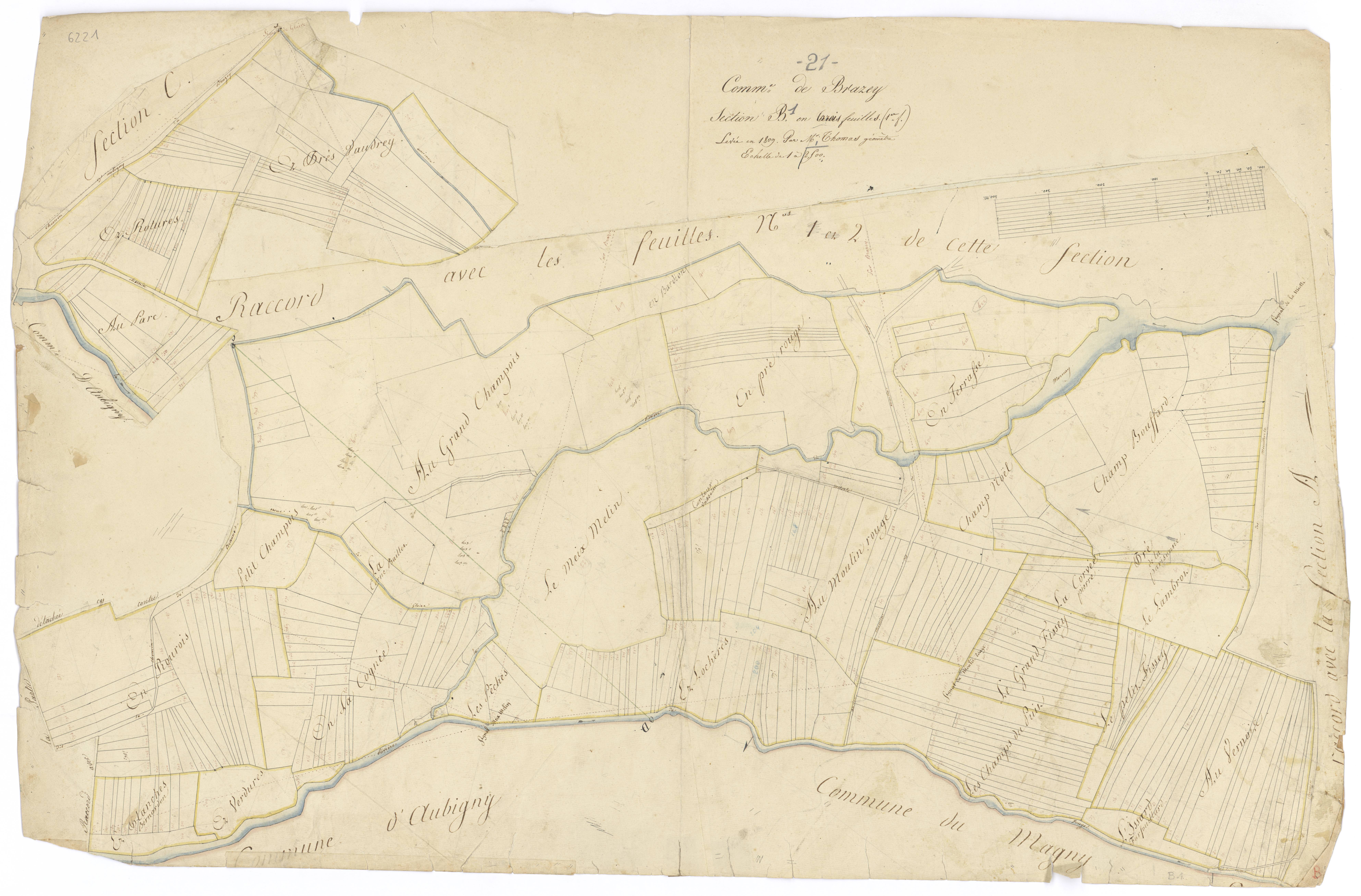 Brazey-en-Plaine - Section B1 - 3 P PLAN 106/5