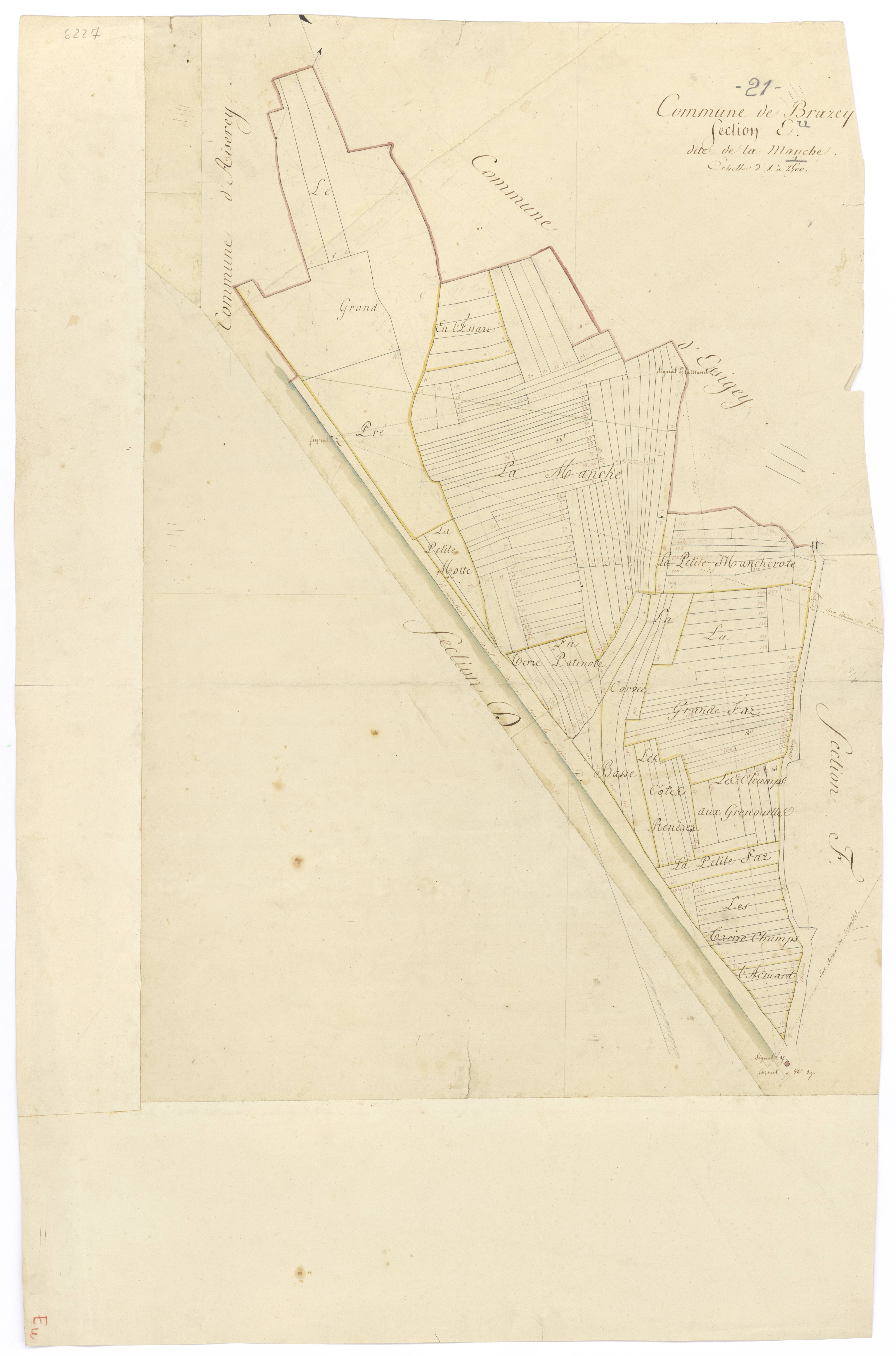 Brazey-en-Plaine - Section E - 3 P PLAN 106/11