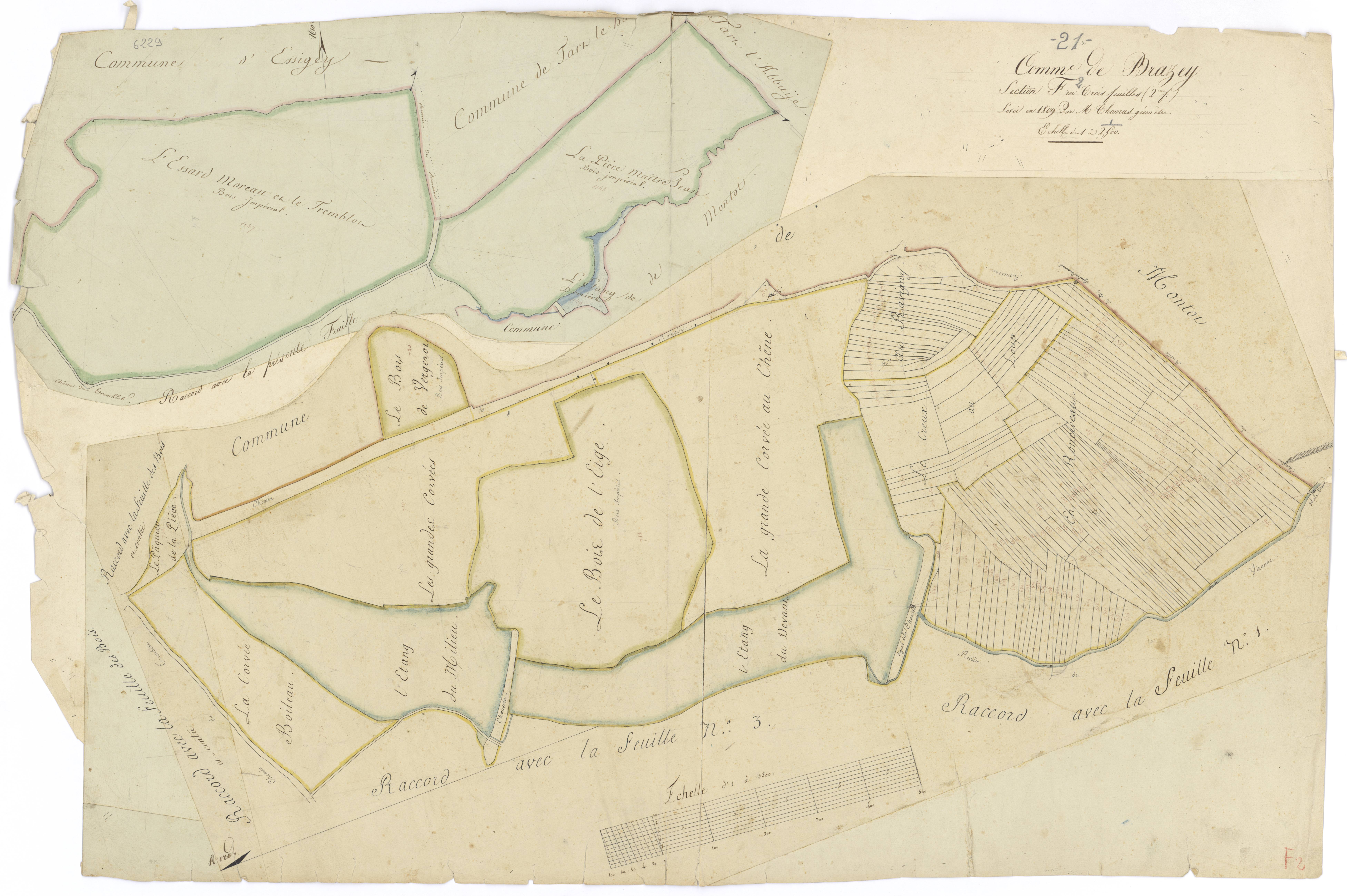 Brazey-en-Plaine - Section F2 - 3 P PLAN 106/13