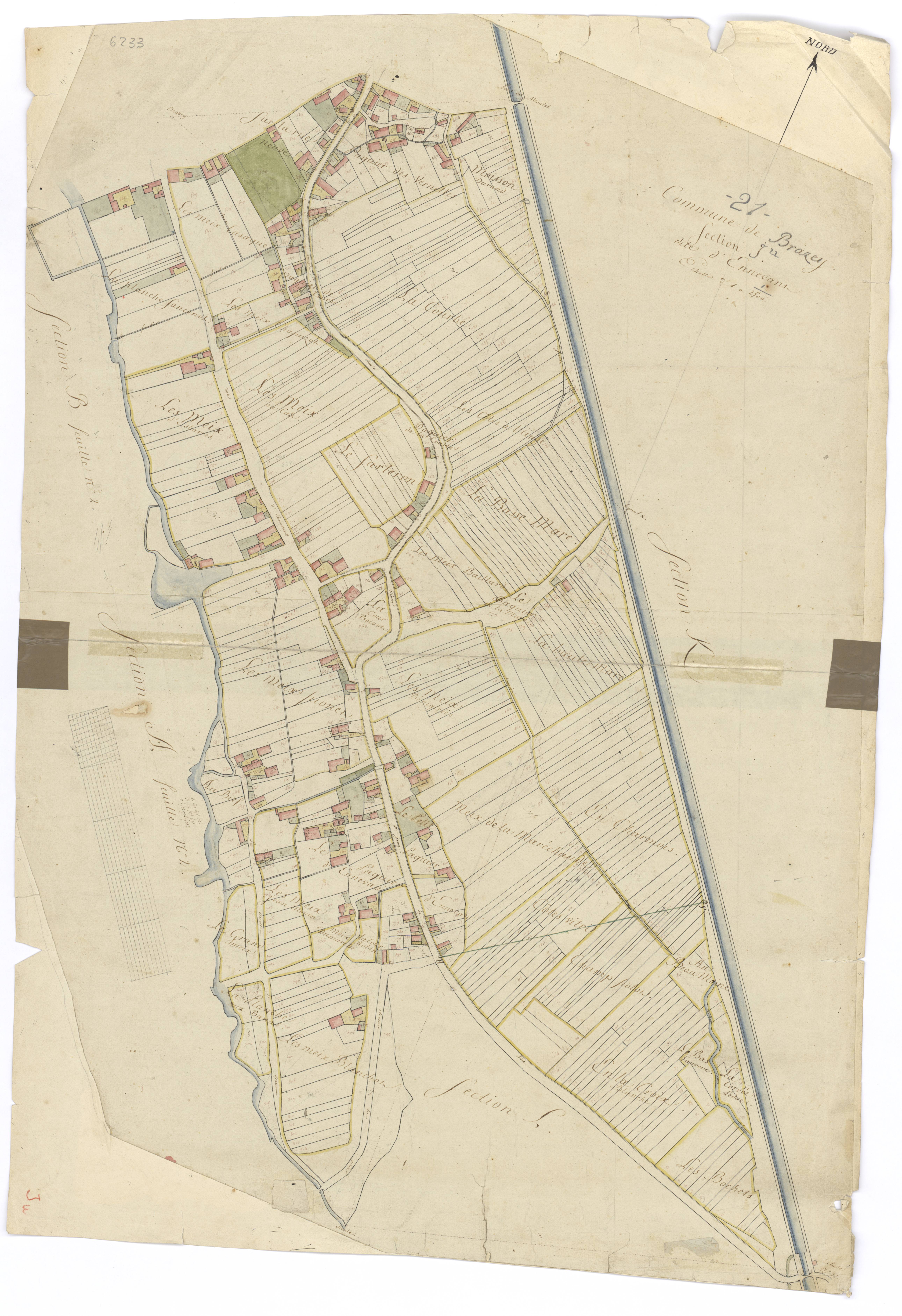Brazey-en-Plaine - Section I - 3 P PLAN 106/17