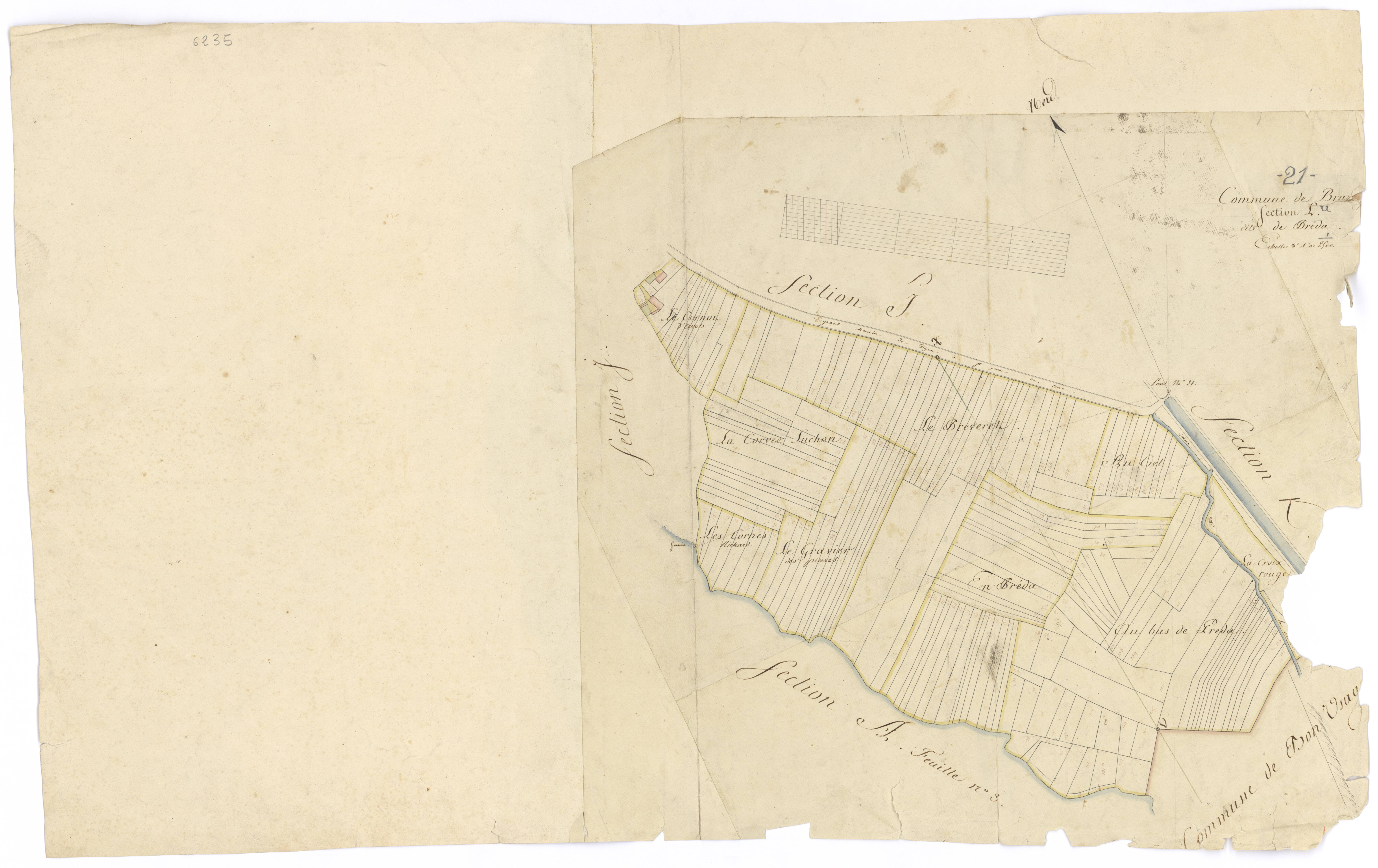 Brazey-en-Plaine - Section L - 3 P PLAN 106/19