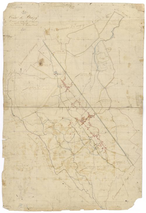 Brazey-en-Plaine - Tableau d'assemblage - 3 P PLAN 106/1