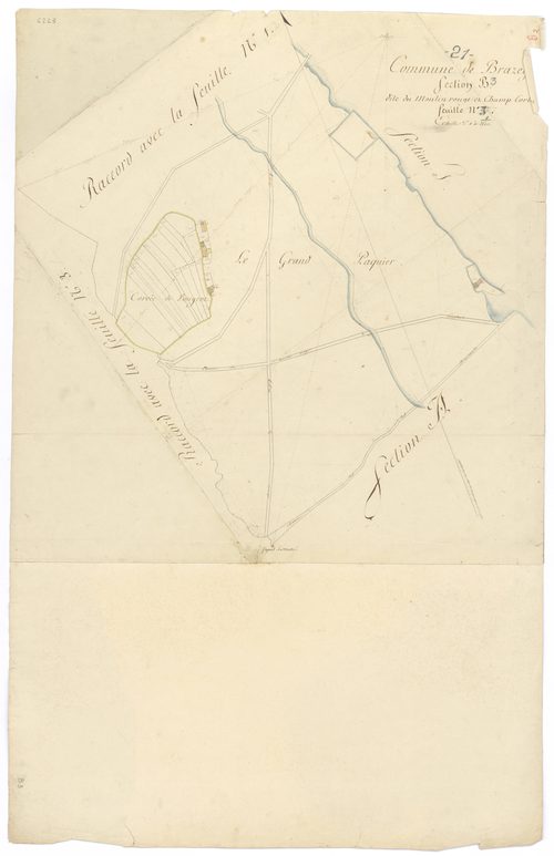 Brazey-en-Plaine - Section B3 - 3 P PLAN 106/7