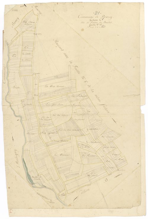 Brazey-en-Plaine - Section C1 - 3 P PLAN 106/8
