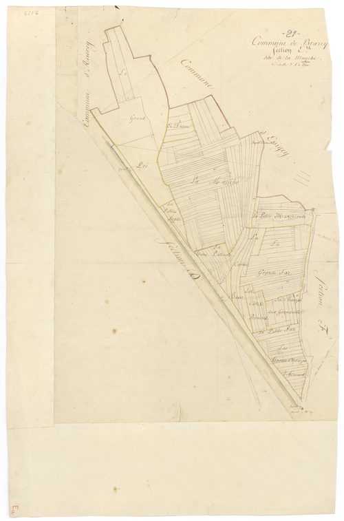Brazey-en-Plaine - Section E - 3 P PLAN 106/11