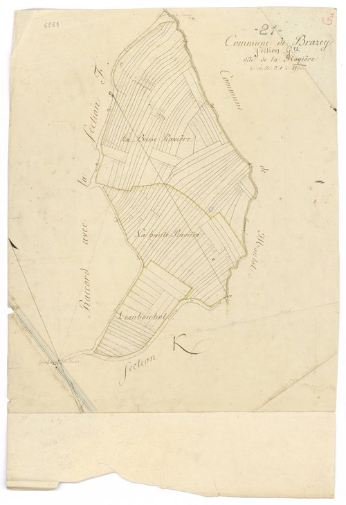 Brazey-en-Plaine - Section G - 3 P PLAN 106/15