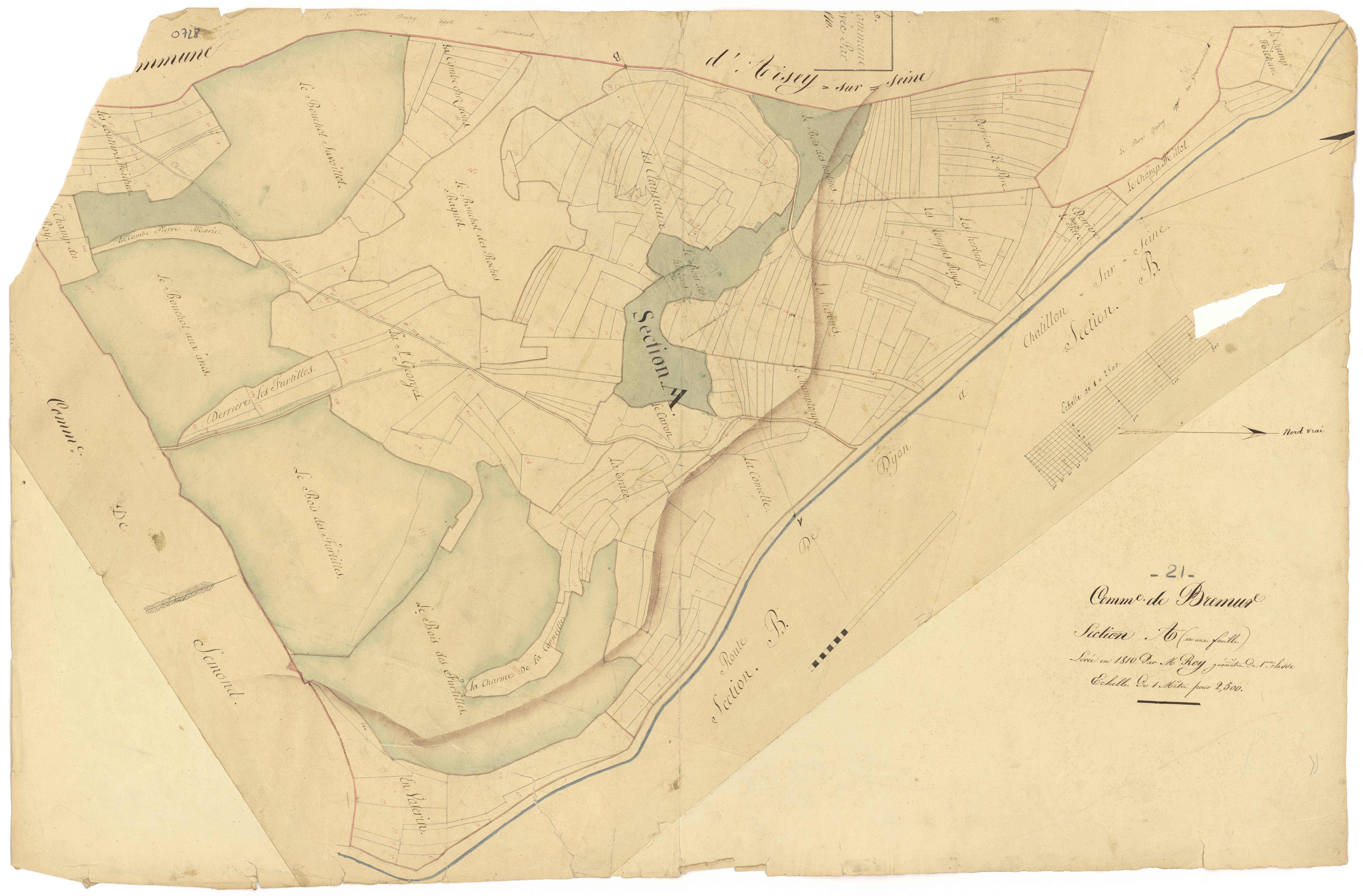 Brémur-et-Vaurois - Section A - 3 P PLAN 107/2