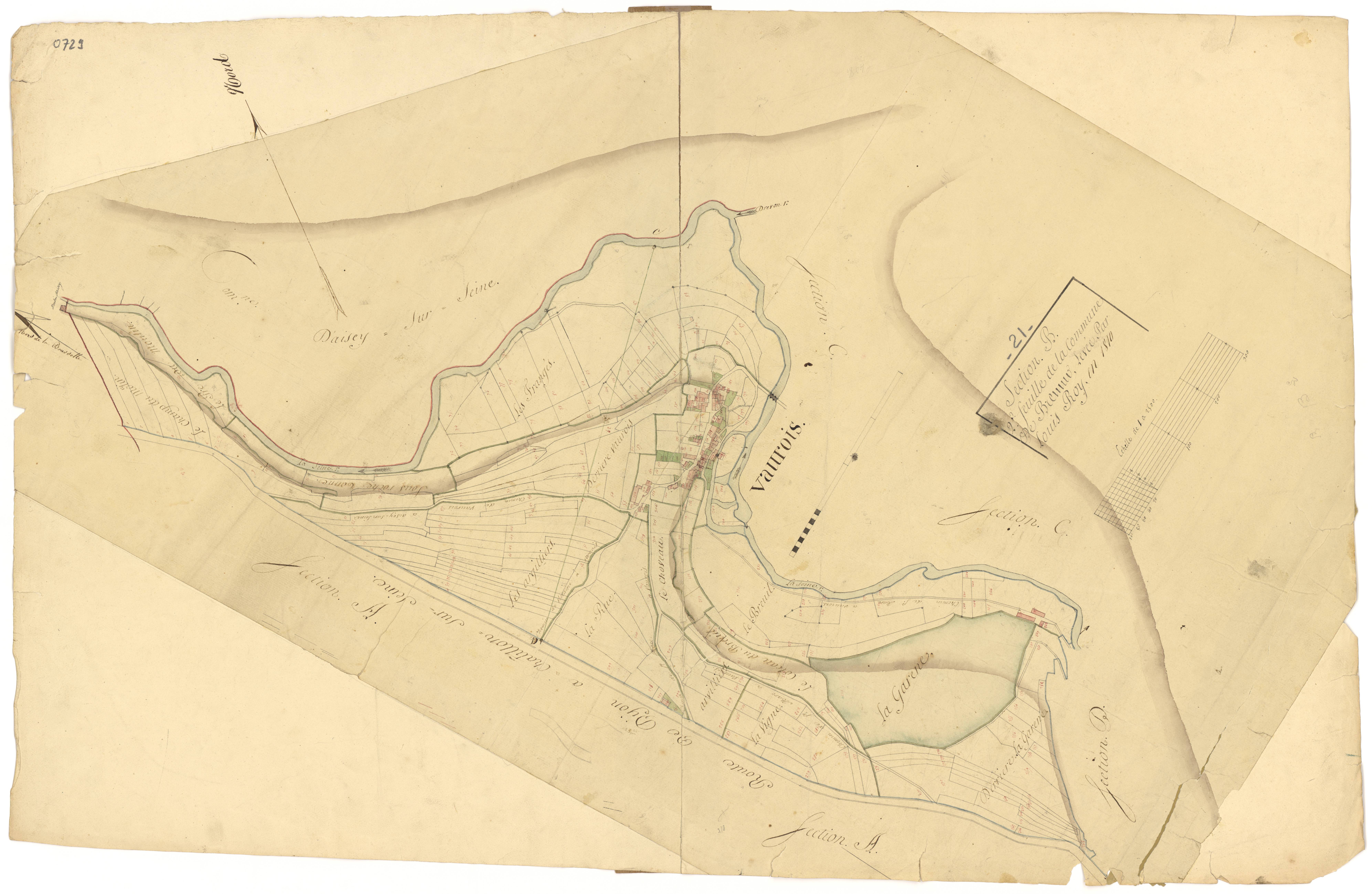 Brémur-et-Vaurois - Section B - 3 P PLAN 107/3