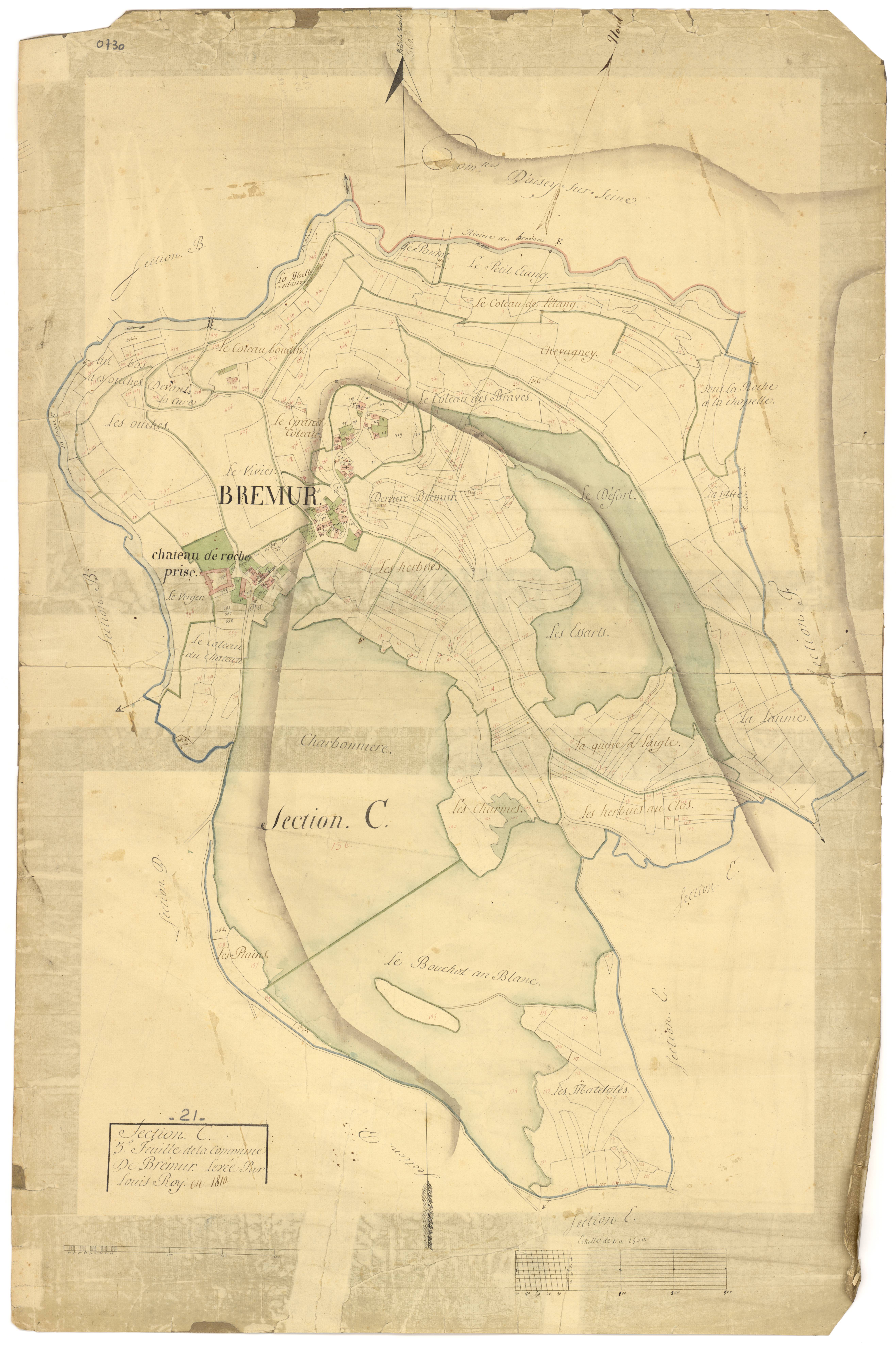 Brémur-et-Vaurois - Section C - 3 P PLAN 107/4