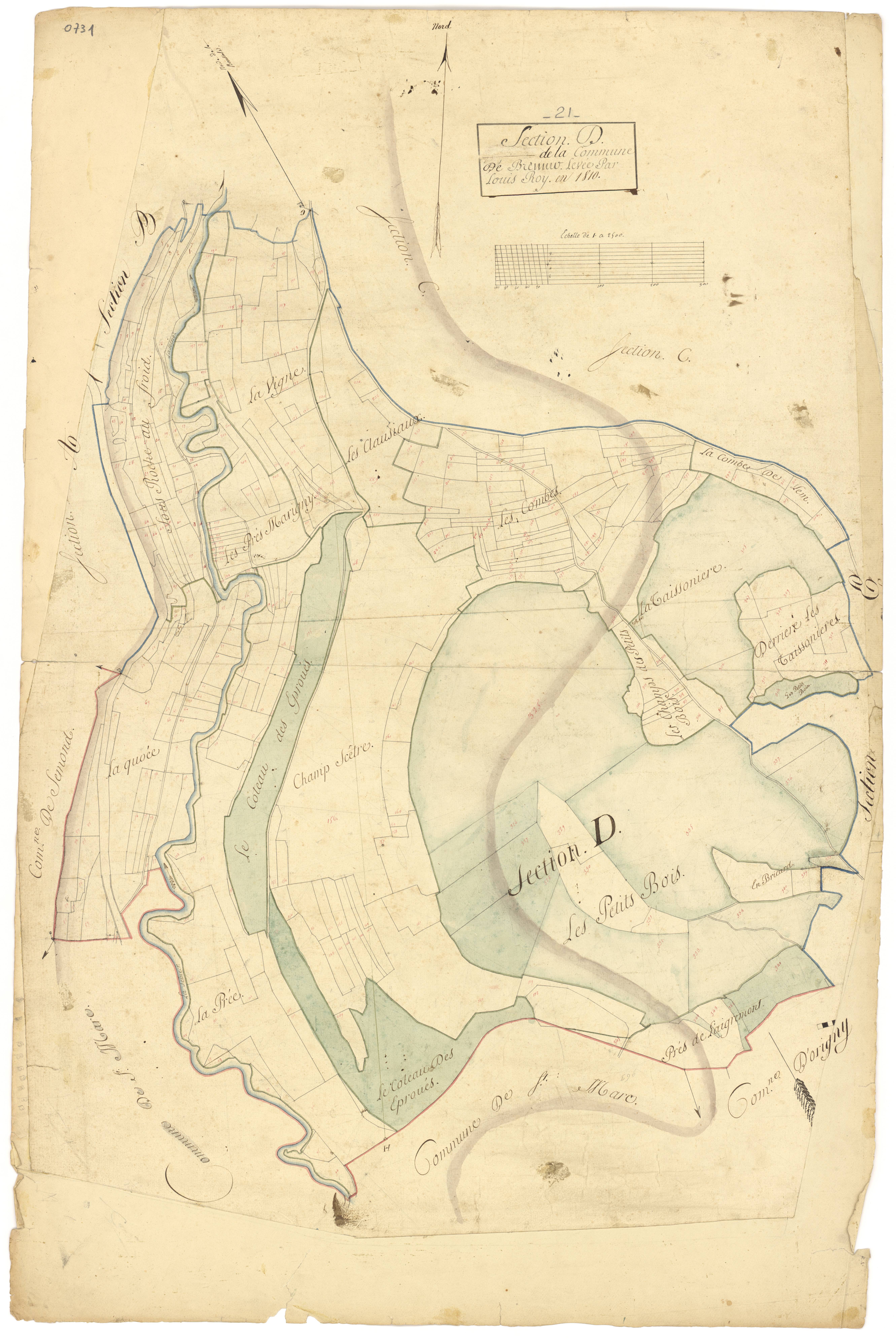 Brémur-et-Vaurois - Section D - 3 P PLAN 107/5
