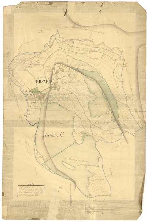 Brémur-et-Vaurois - Section C - 3 P PLAN 107/4