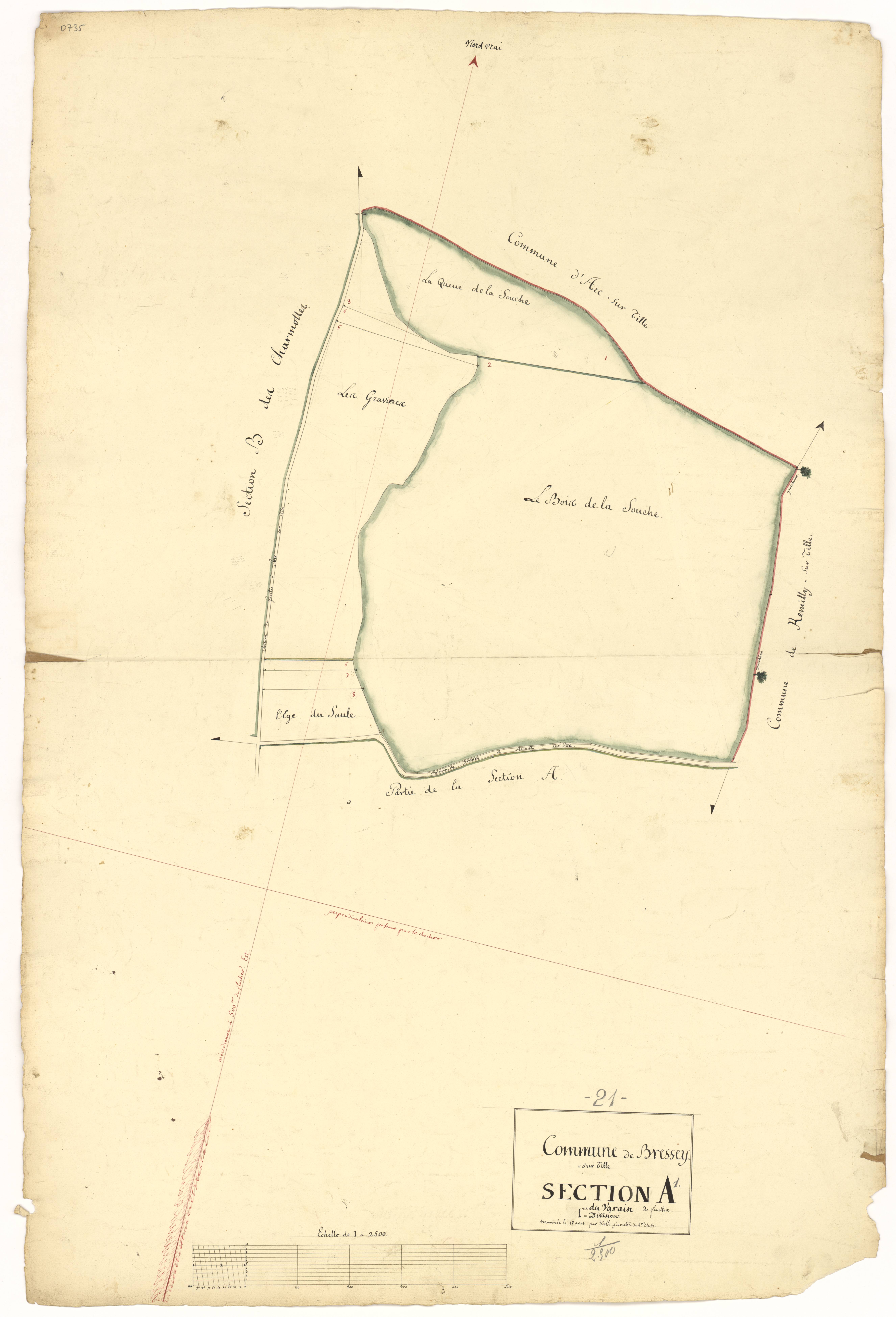 Bressey-sur-Tille - Section A1 - 3 P PLAN 108/2