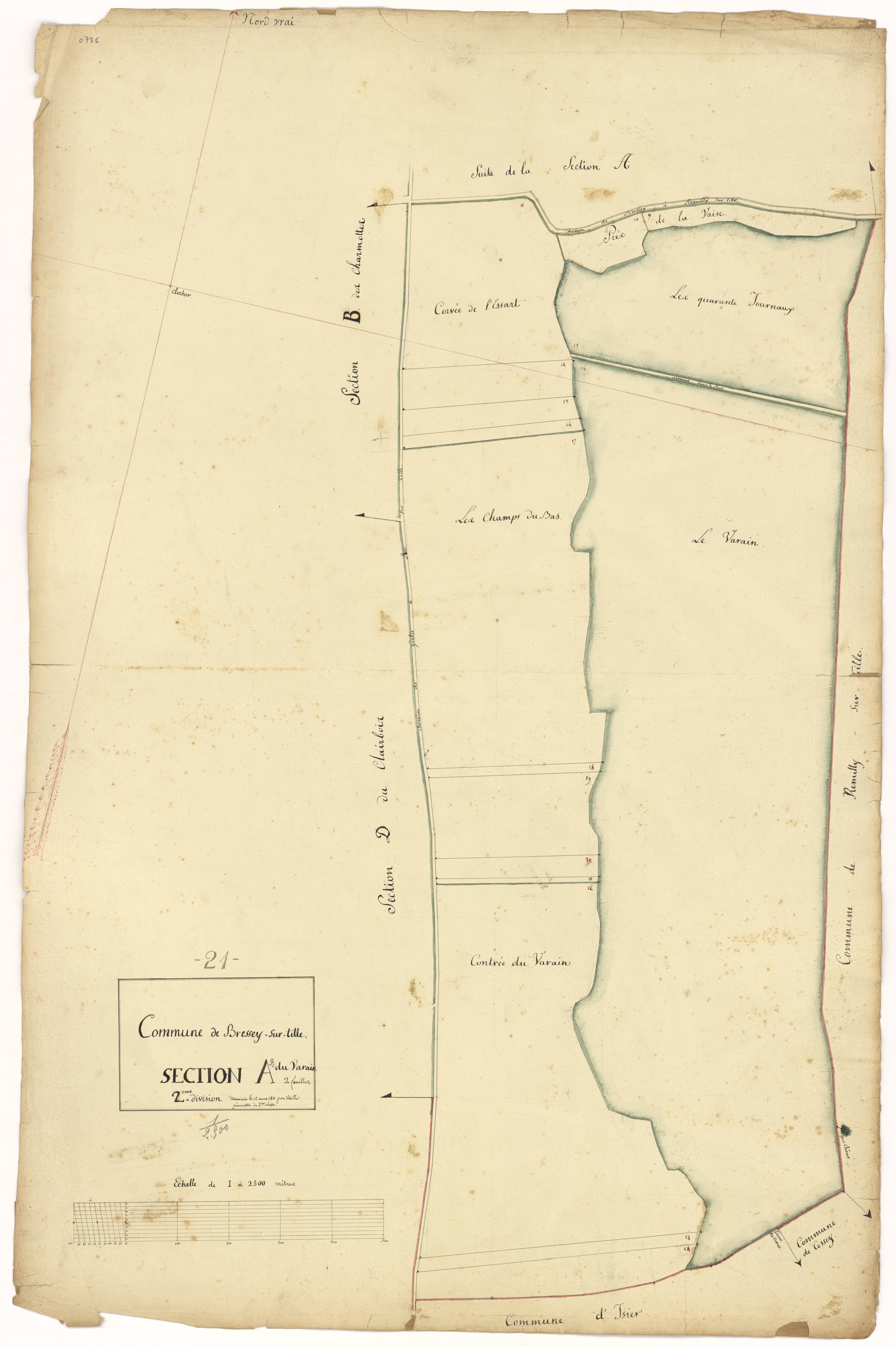 Bressey-sur-Tille - Section A2 - 3 P PLAN 108/3