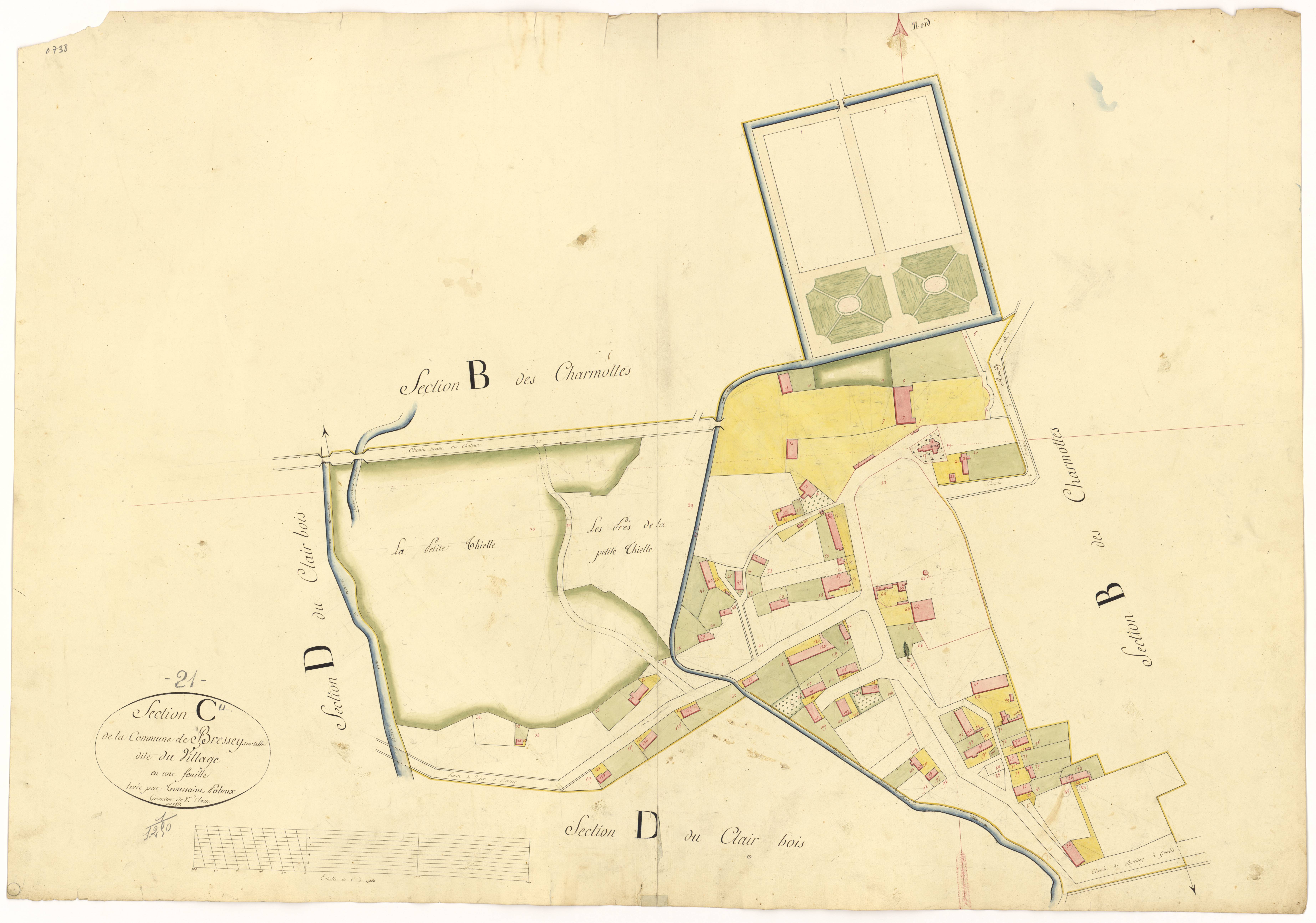 Bressey-sur-Tille - Section C - 3 P PLAN 108/5