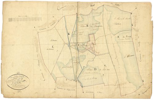 Bressey-sur-Tille - Tableau d'assemblage - 3 P PLAN 108/1