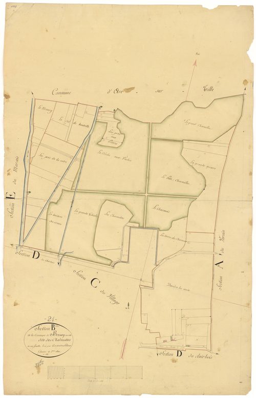 Bressey-sur-Tille - Section B - 3 P PLAN 108/4