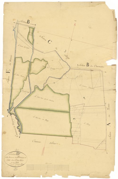 Bressey-sur-Tille - Section D - 3 P PLAN 108/6