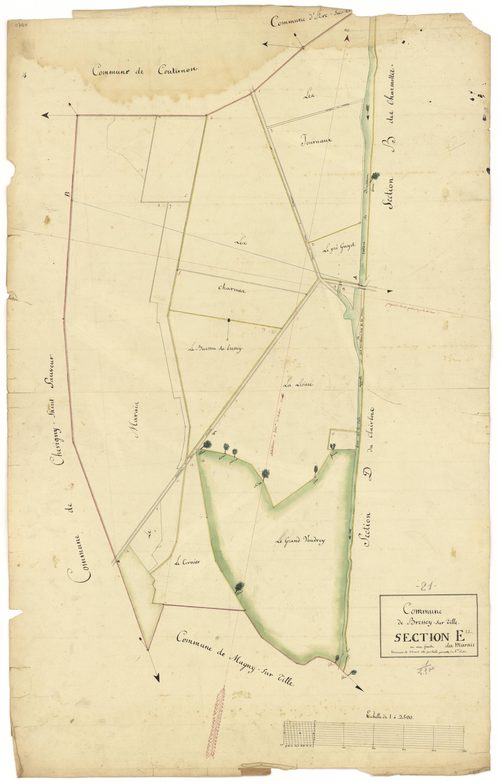 Bressey-sur-Tille - Section E - 3 P PLAN 108/7
