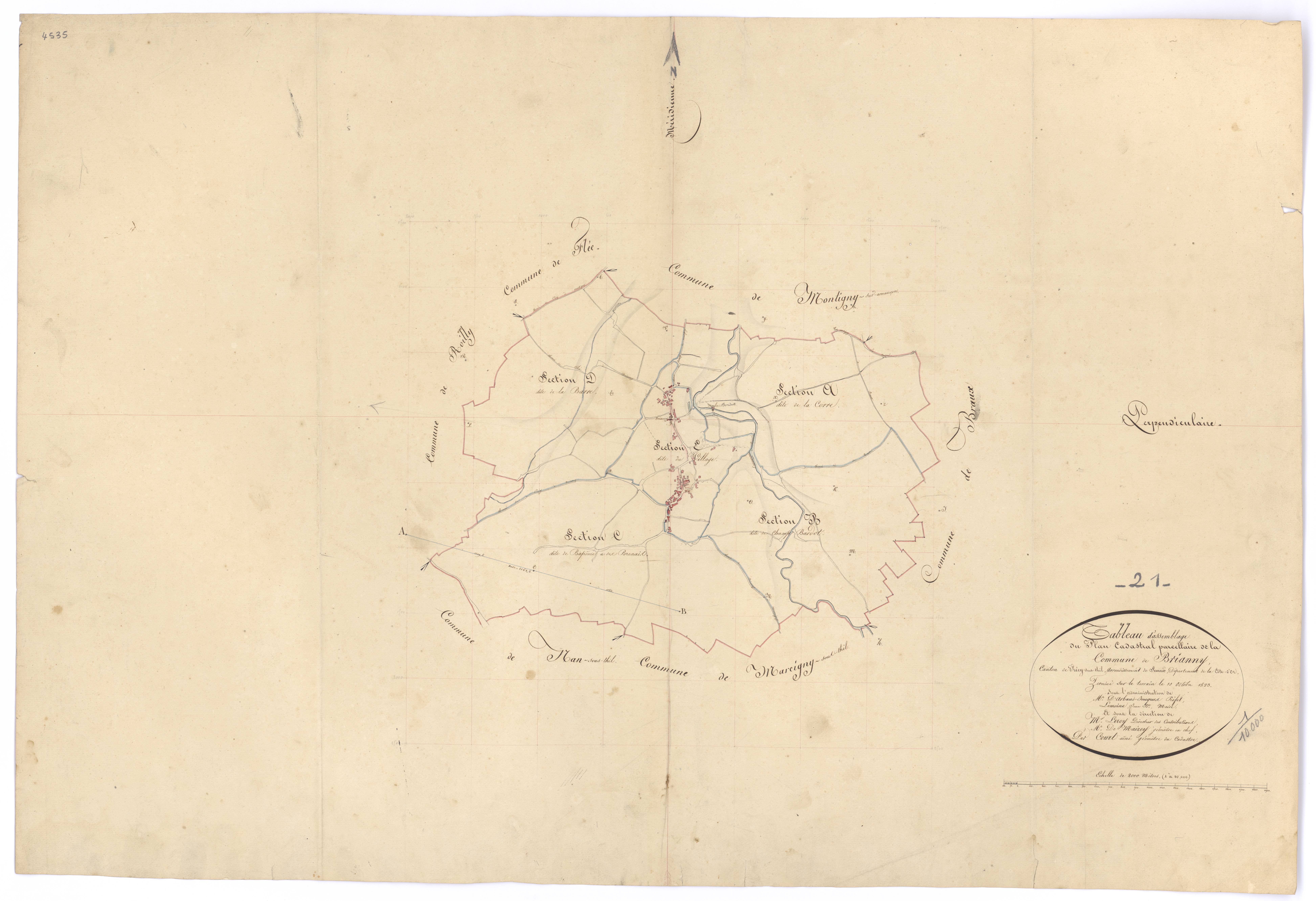 Brianny - Tableau d'assemblage - 3 P PLAN 111/1