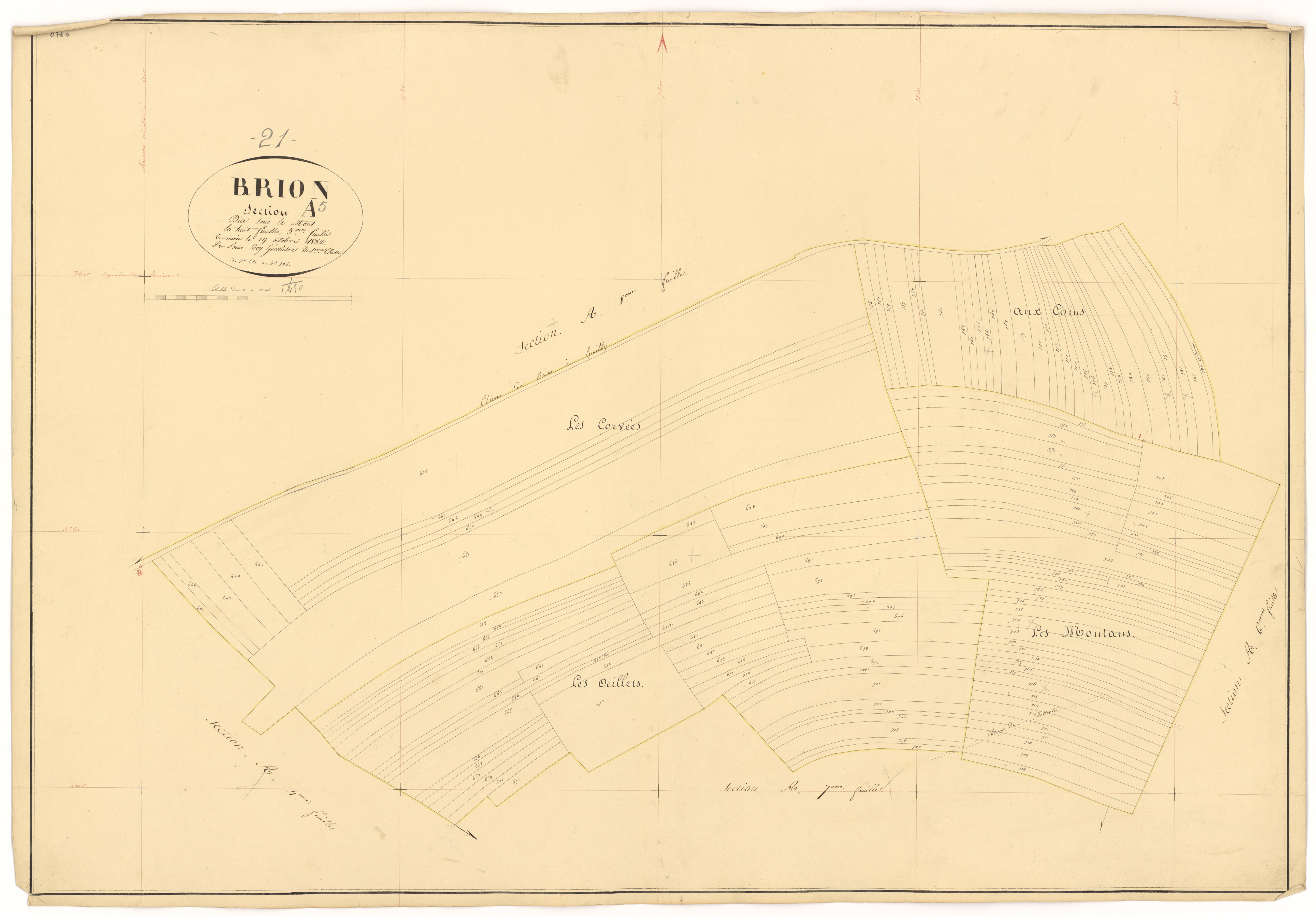 Brion-sur-Ource - Section A5 - 3 P PLAN 112/7