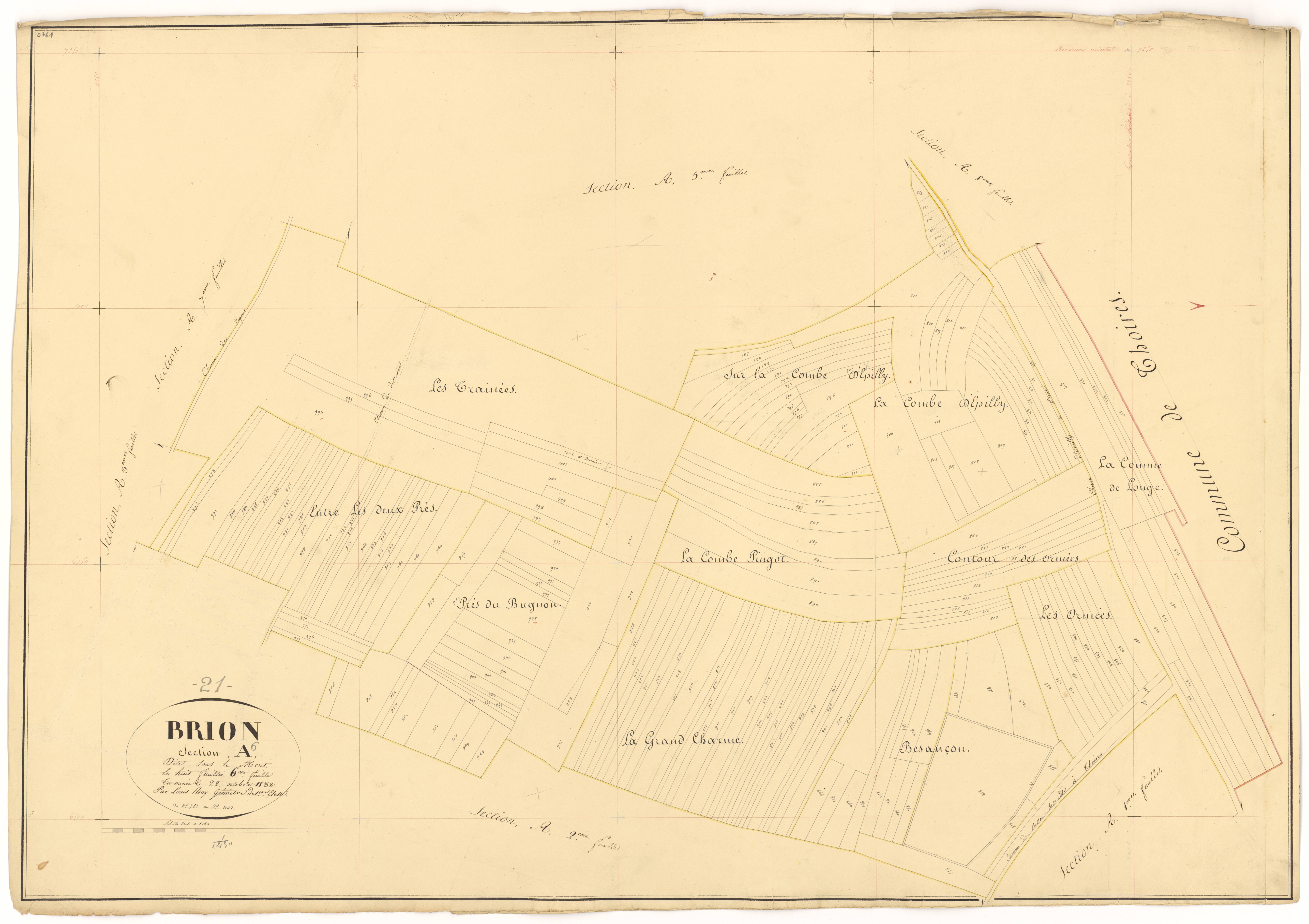 Brion-sur-Ource - Section A6 - 3 P PLAN 112/8