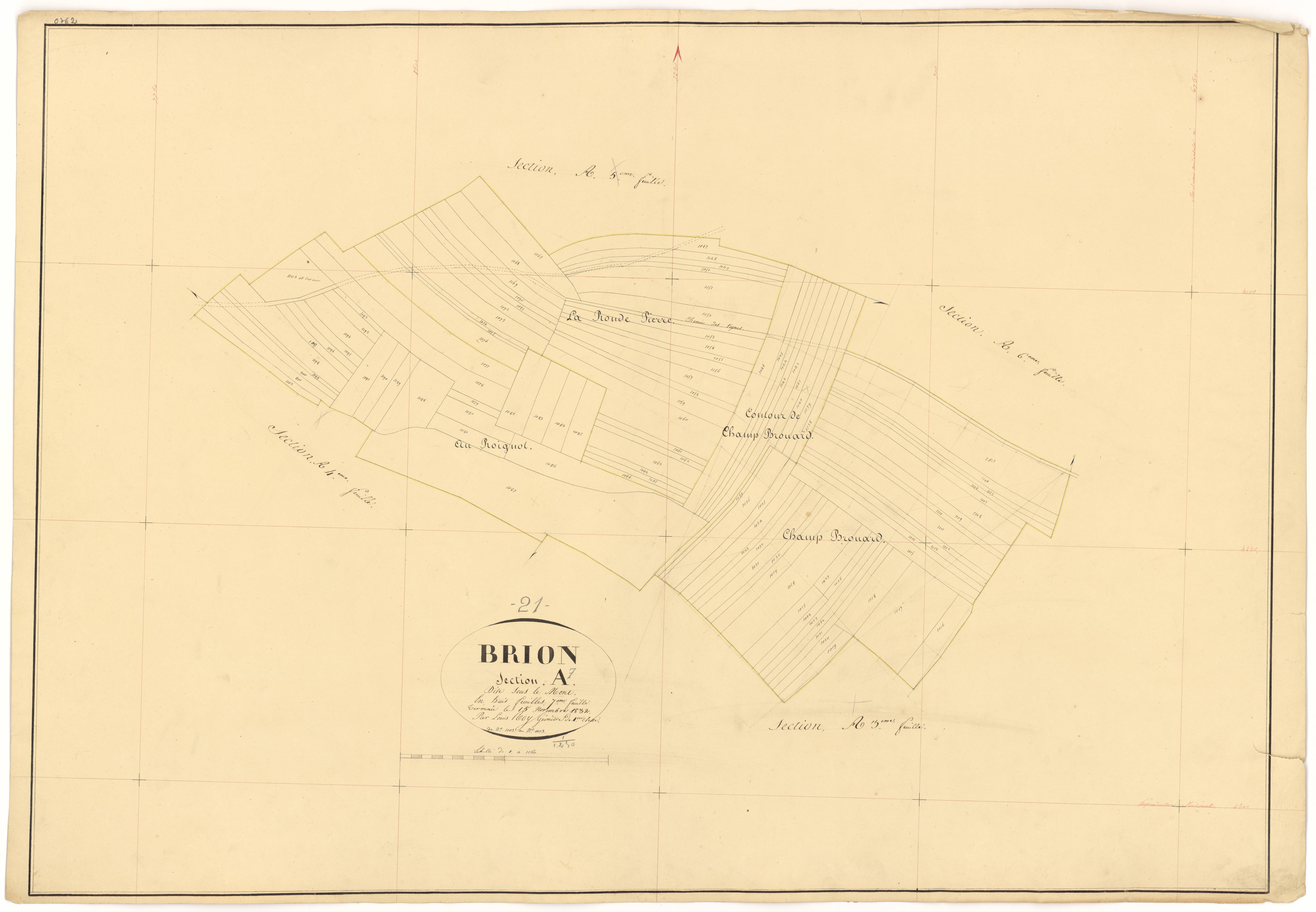 Brion-sur-Ource - Section A7 - 3 P PLAN 112/9