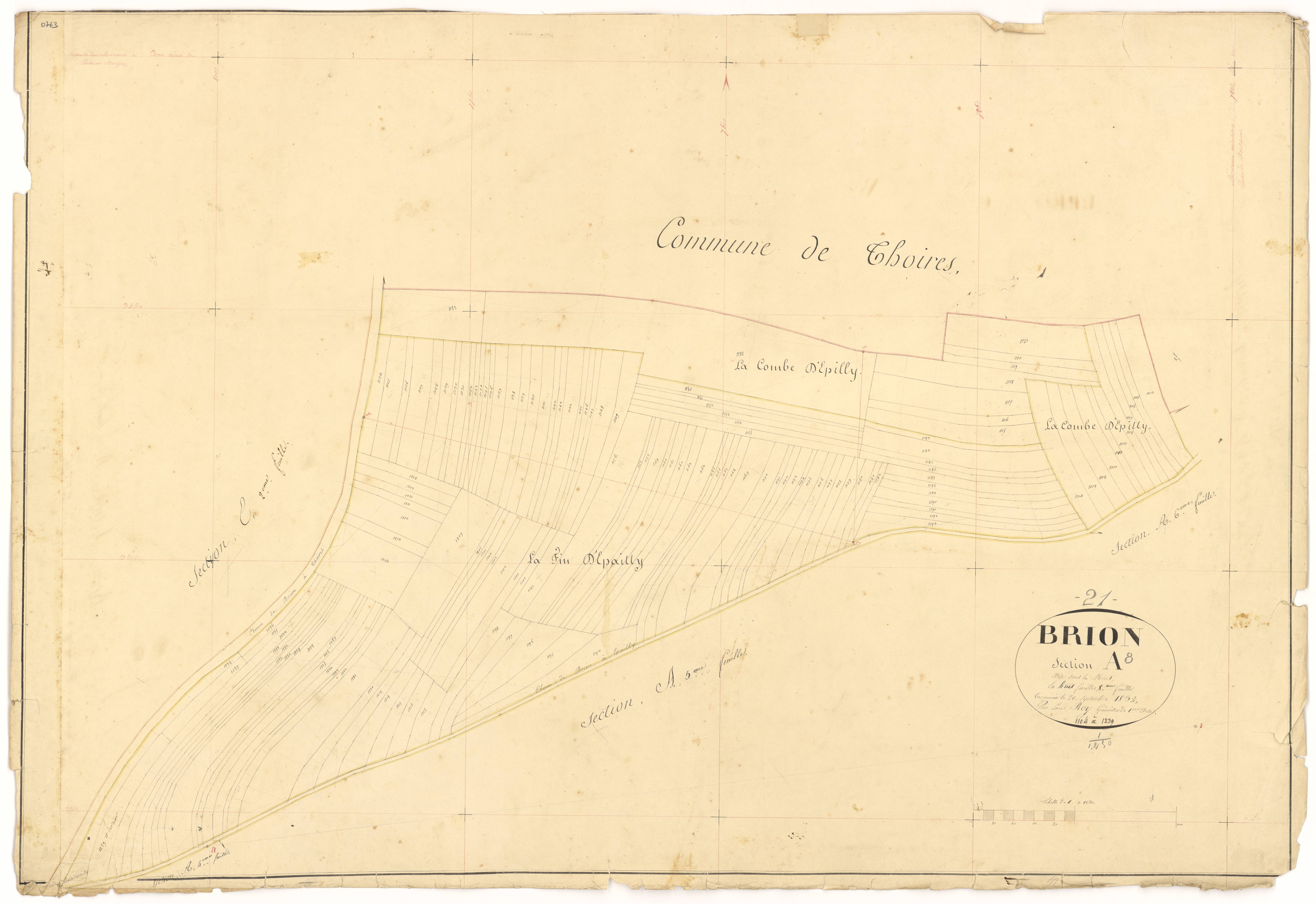 Brion-sur-Ource - Section A8 - 3 P PLAN 112/10