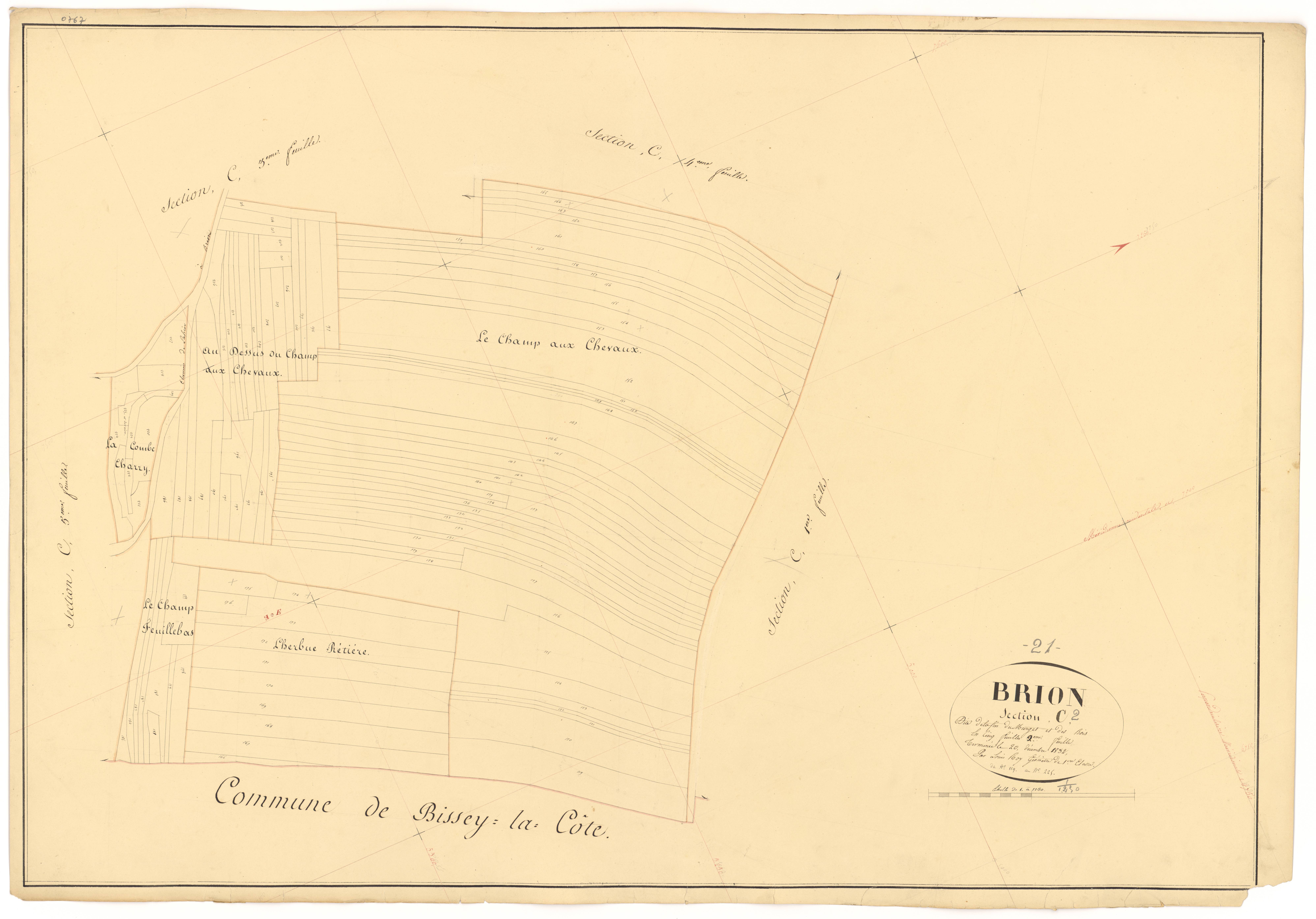 Brion-sur-Ource - Section C2 - 3 P PLAN 112/14