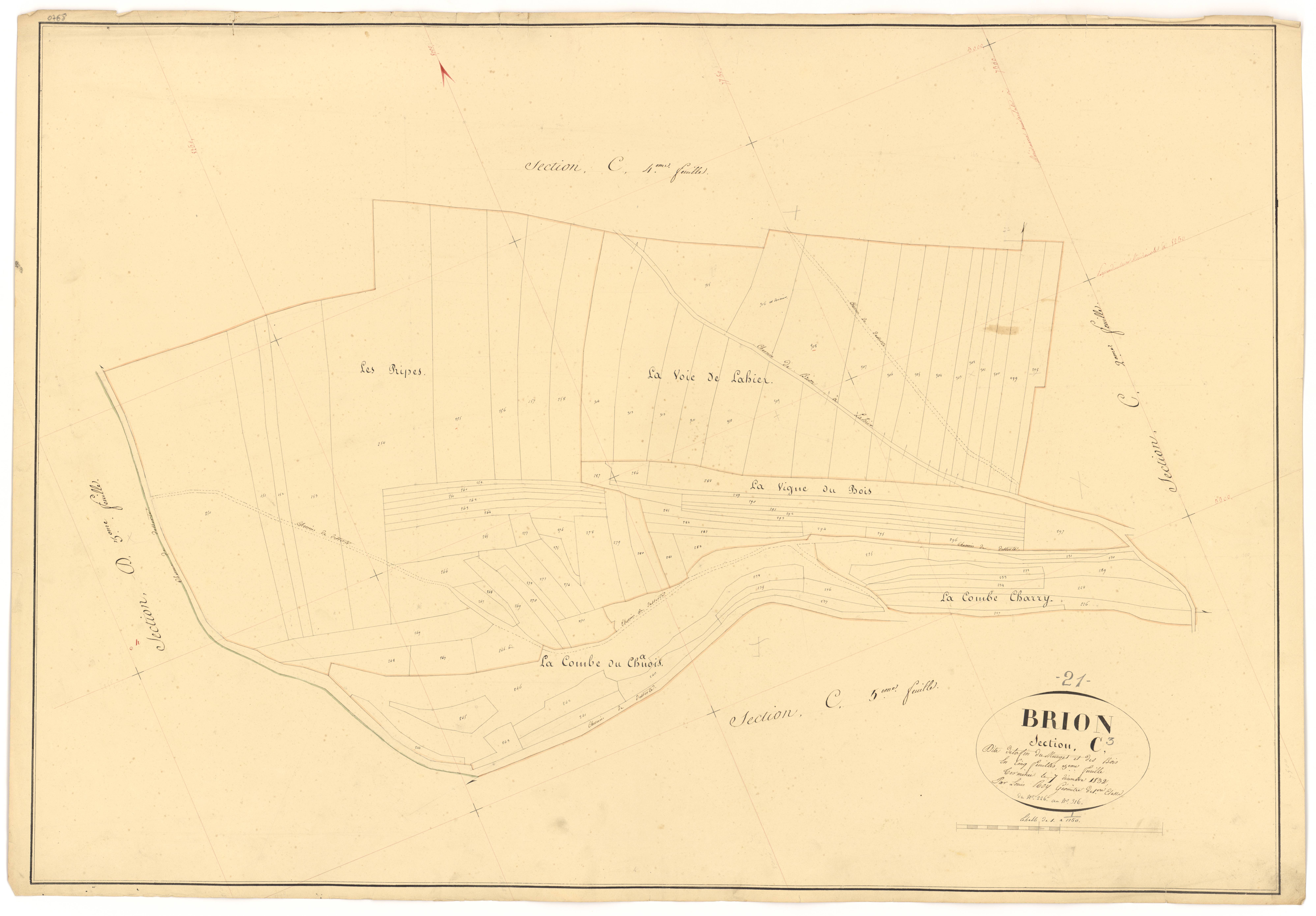 Brion-sur-Ource - Section C3 - 3 P PLAN 112/15