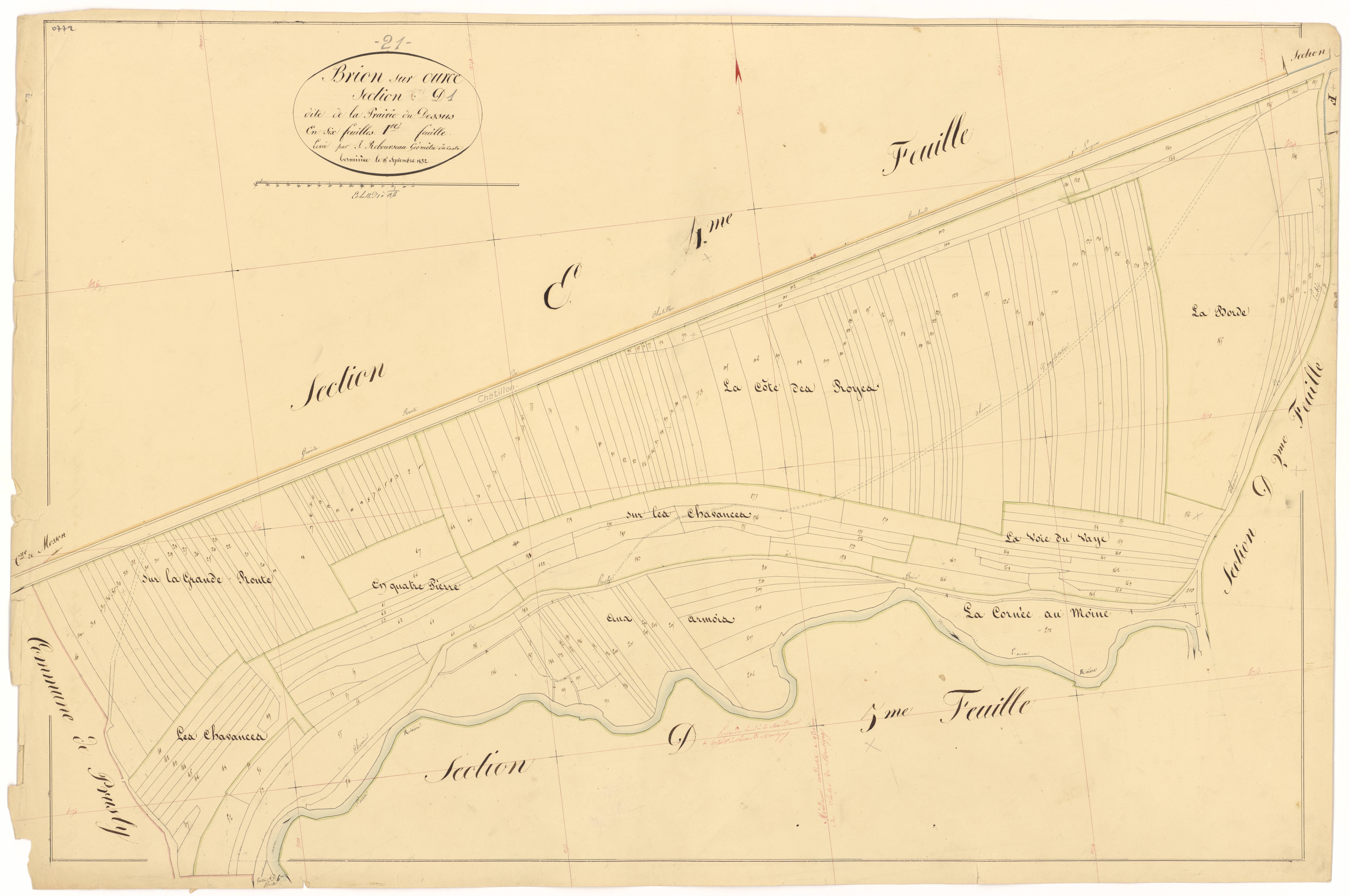 Brion-sur-Ource - Section D1 - 3 P PLAN 112/19